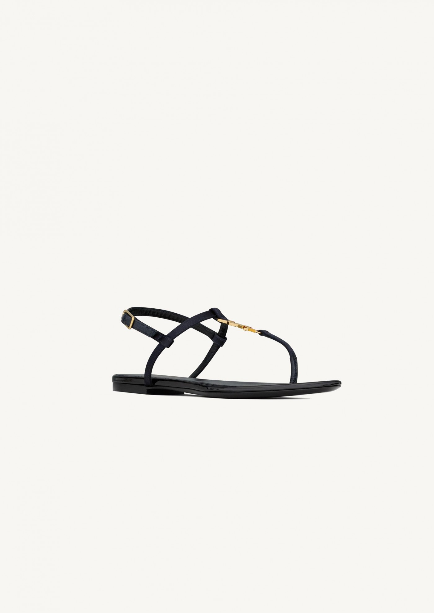 Cassandra nu-pieds en satin de soie