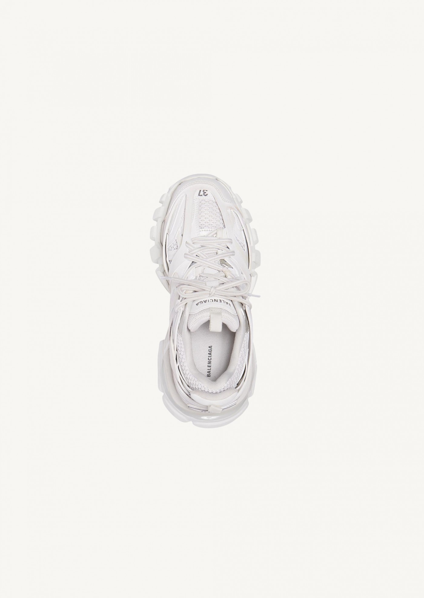 Sneaker track pour femme en blanc