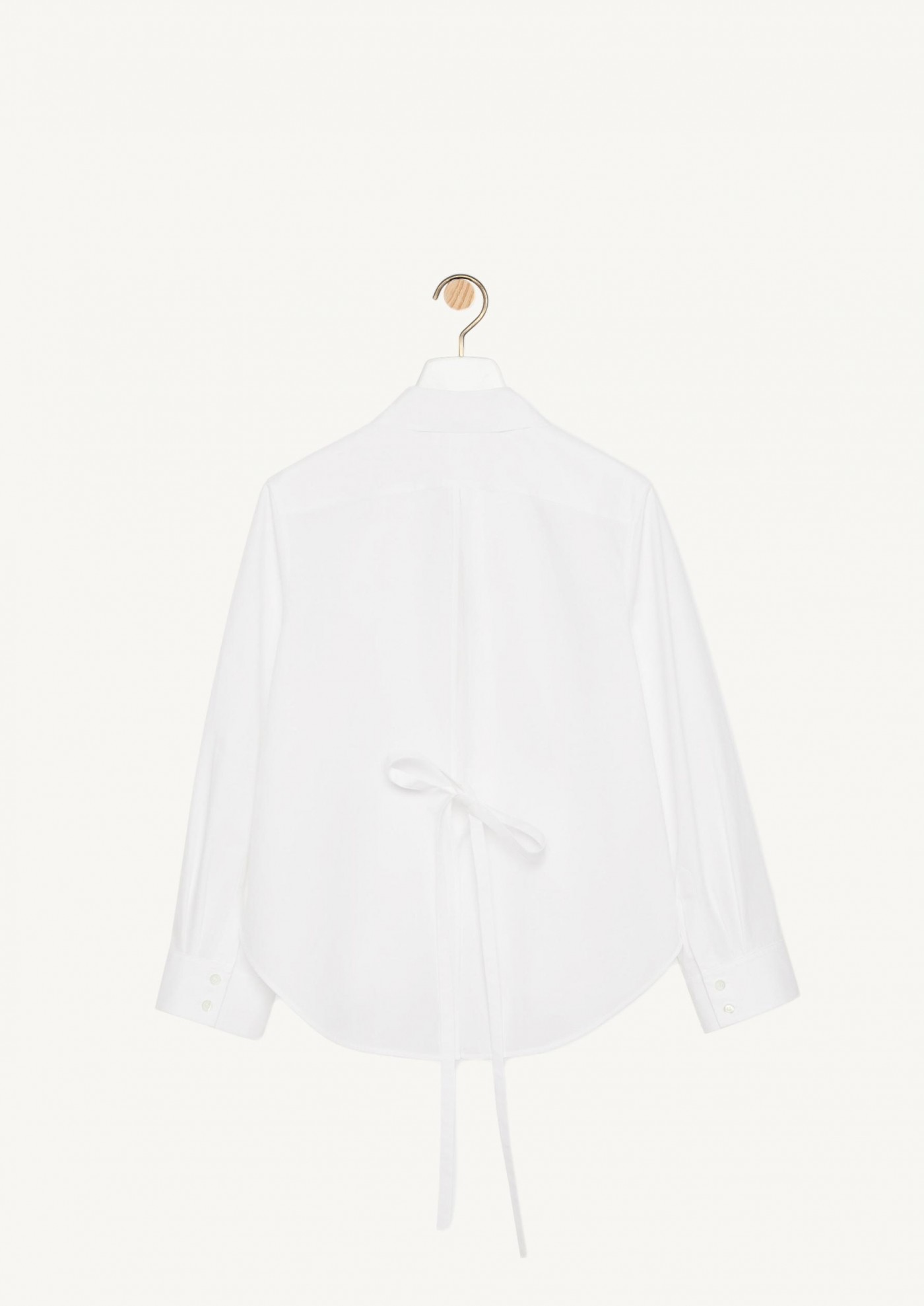 Trapeze shirt in cotton poplin