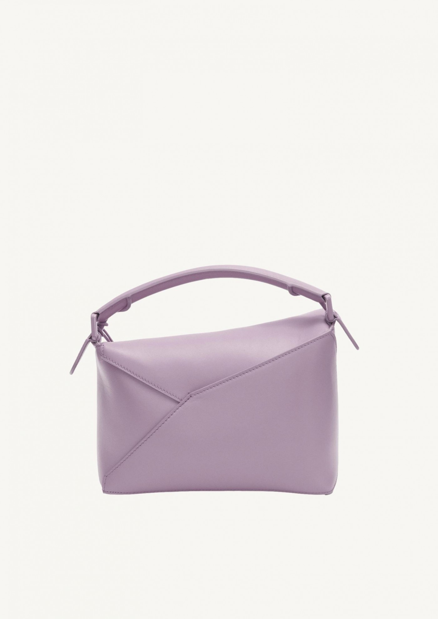 Small Puzzle Edge bag in satin calfskin Aubergine Pale Glaze Loewe Small Puzzle Edge bag in satin calfskin Aubergine Pale Glaze Loewe