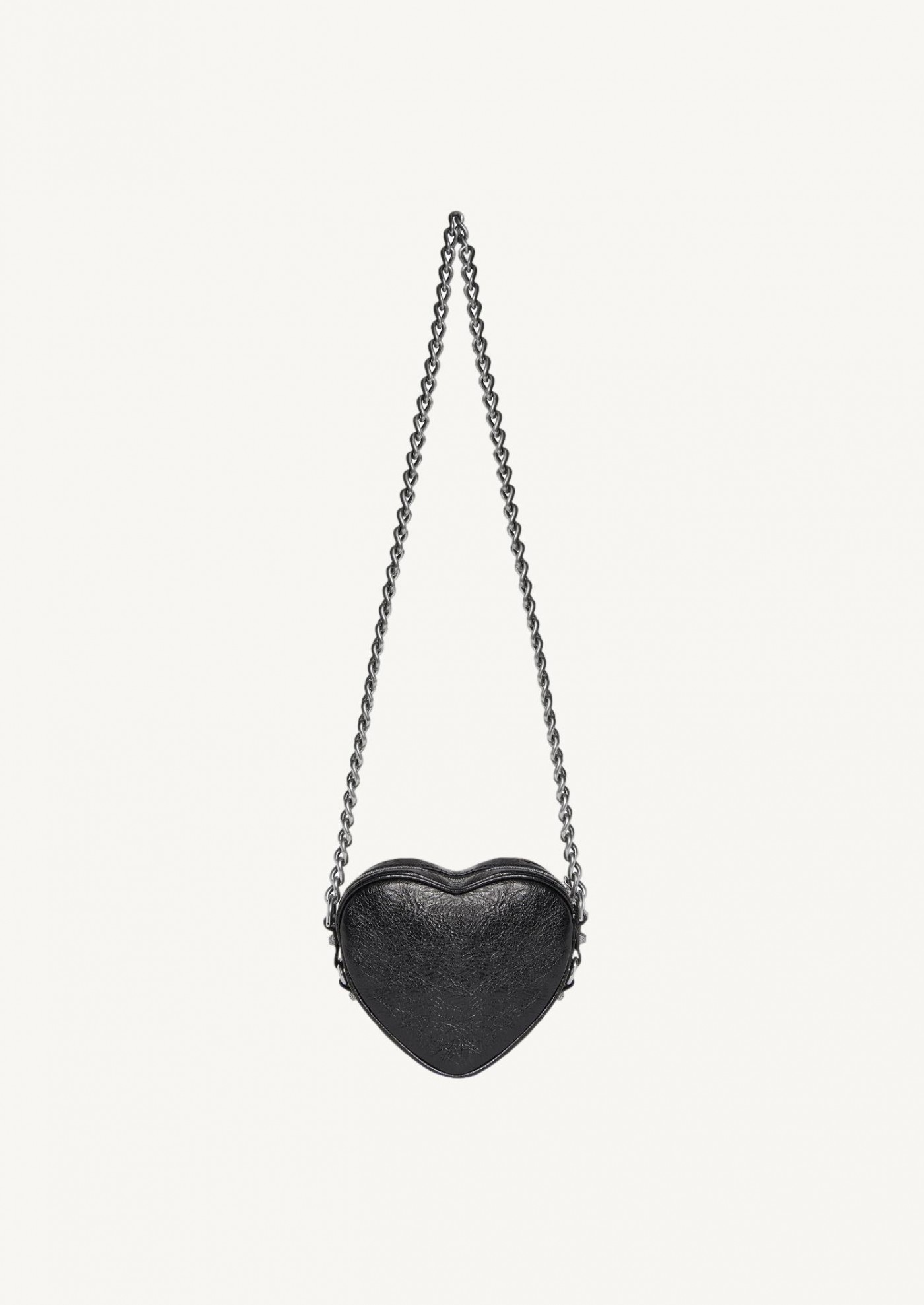 women's le cagole heart mini bag in black
