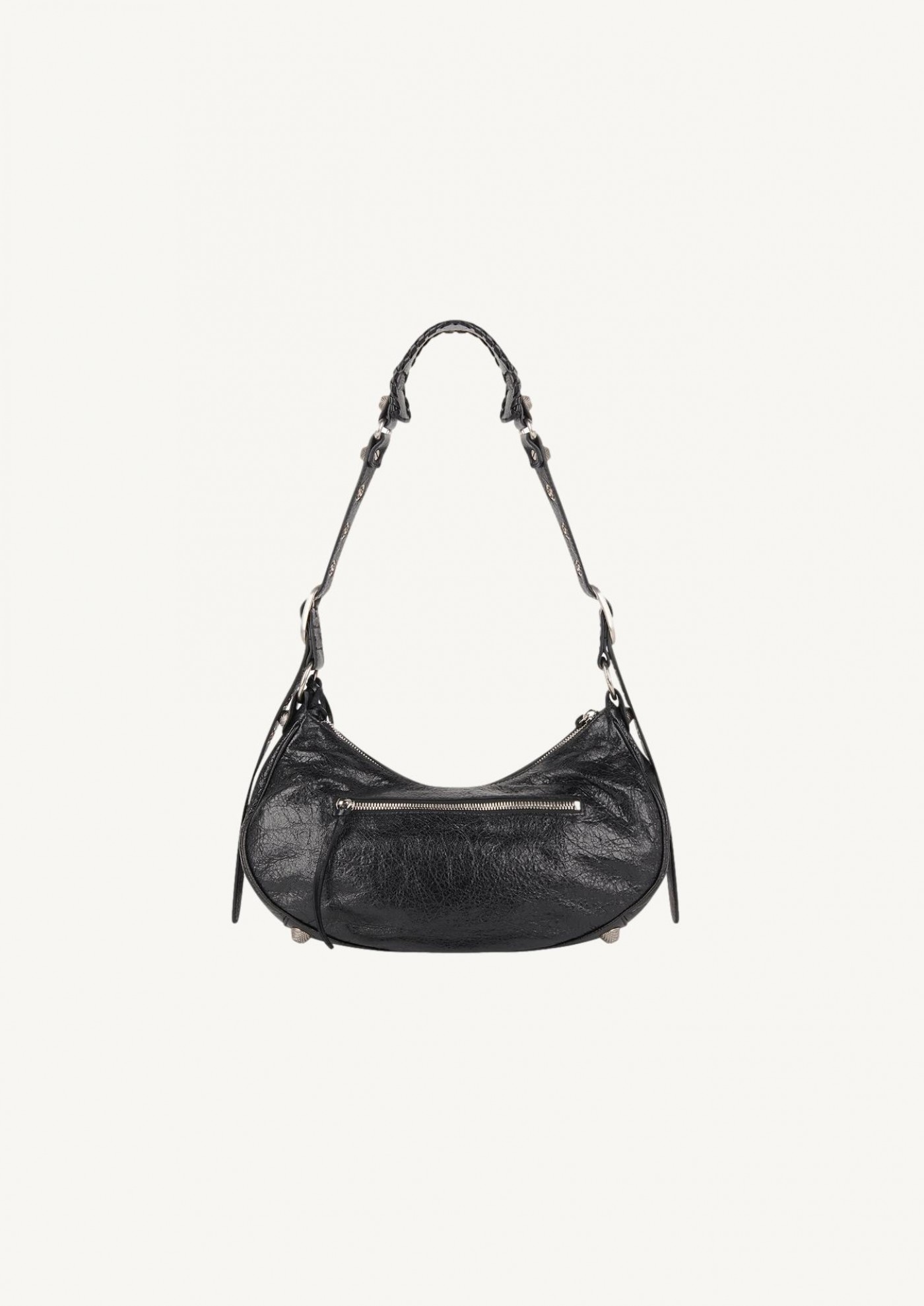 Sac porté épaule le cagole petit modèle pour femme en noir