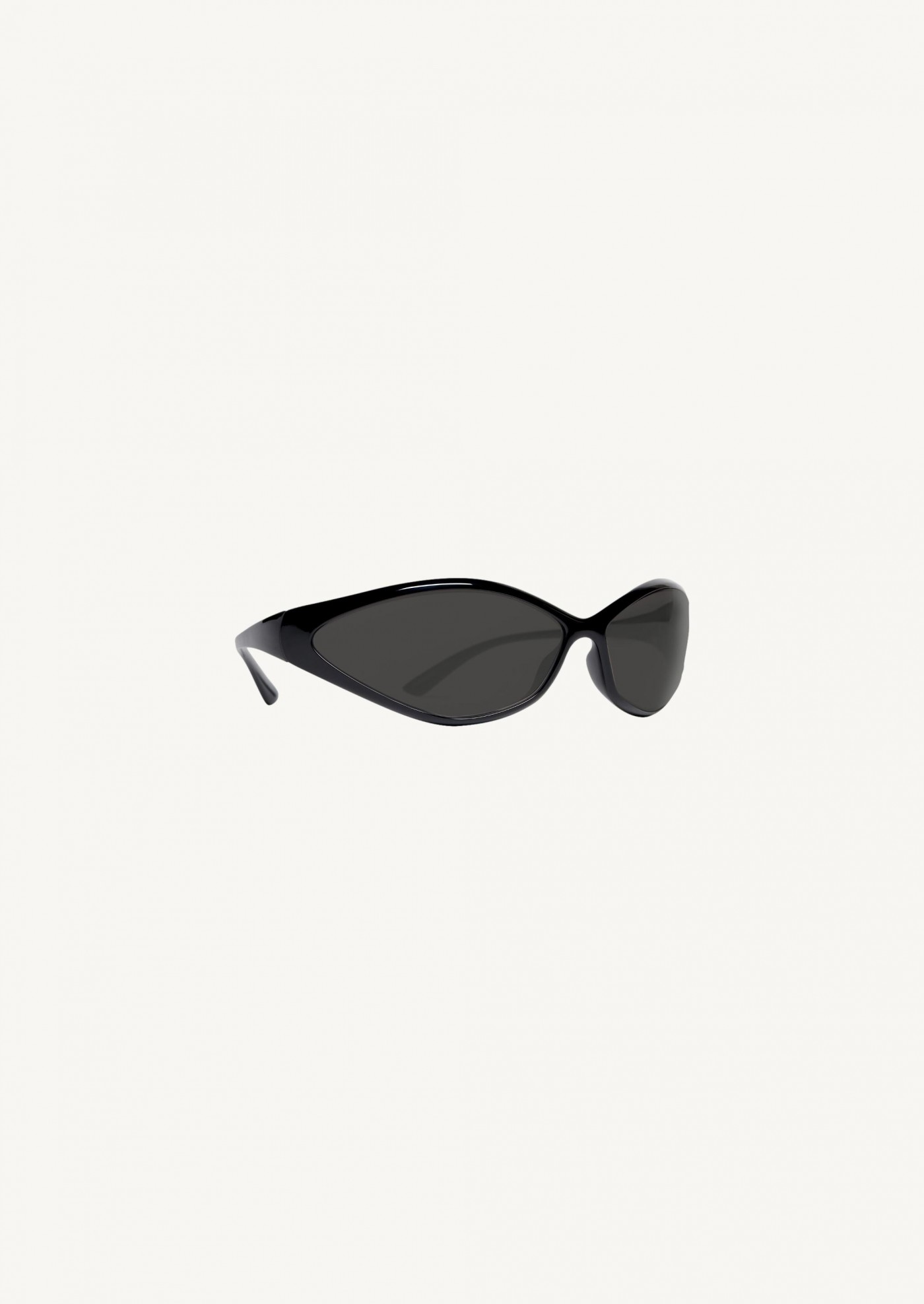 90s oval sunglass in black