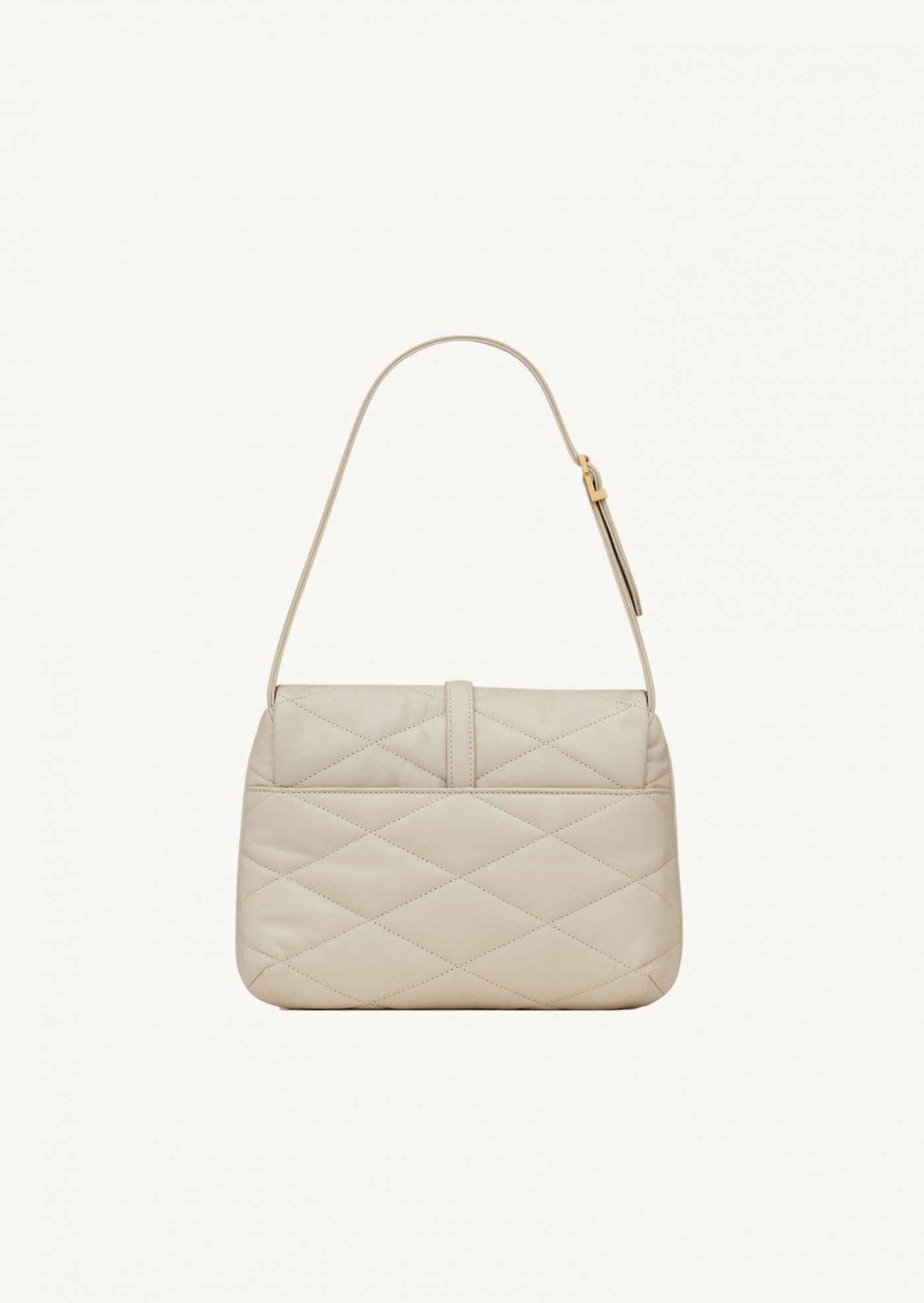 le 57 hobo bag in quilted lambskin cream