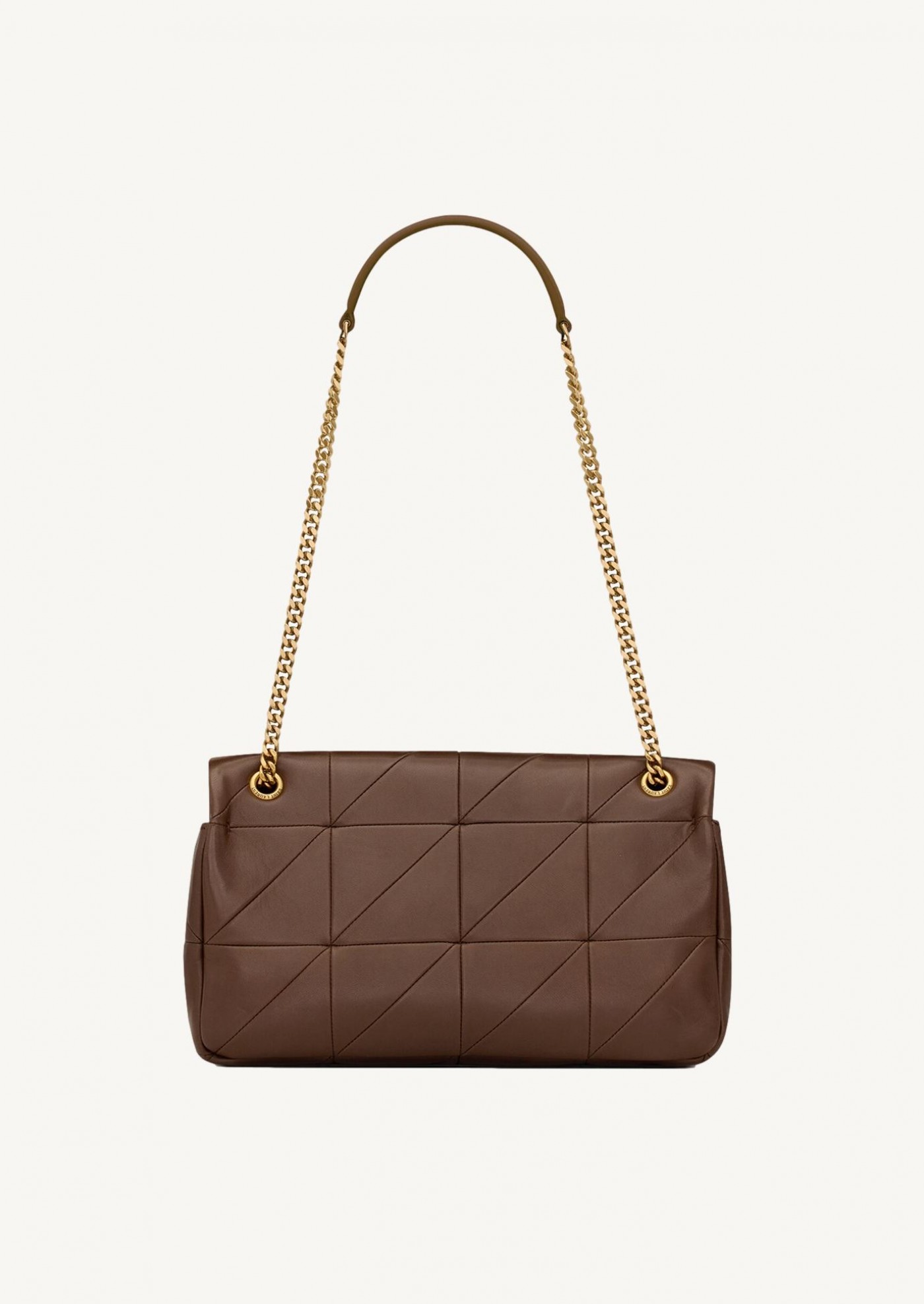 Jamie medium chain bag « carré rive gauche » en cuir d’agneau