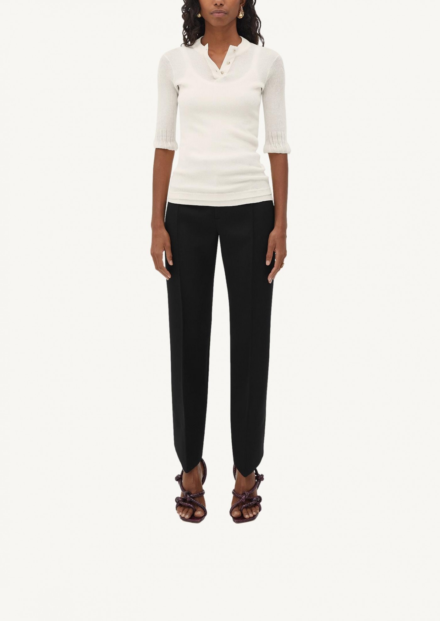 lightweight cotton chalk top