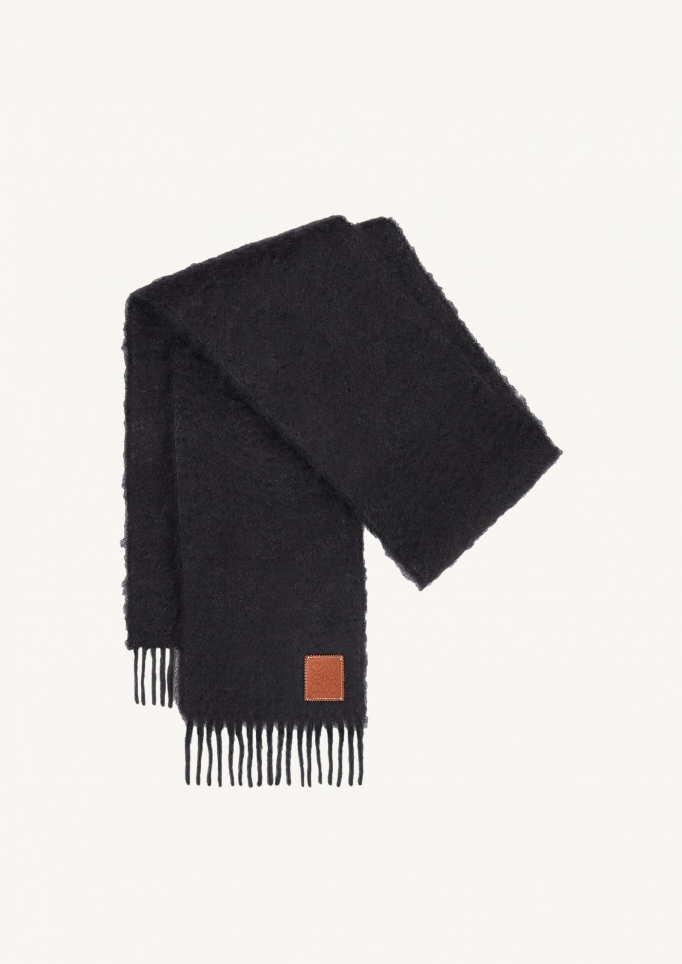 Écharpe en laine et cachemire noire