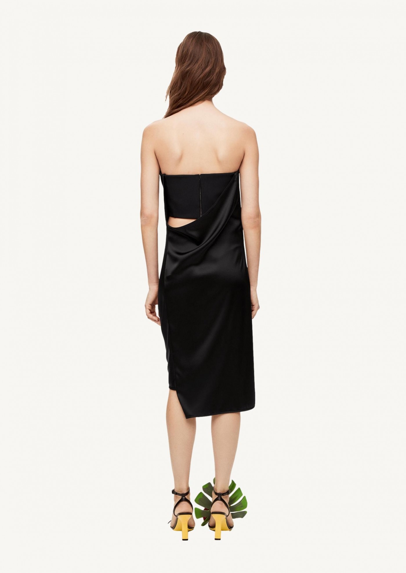 Satin bustier dress top