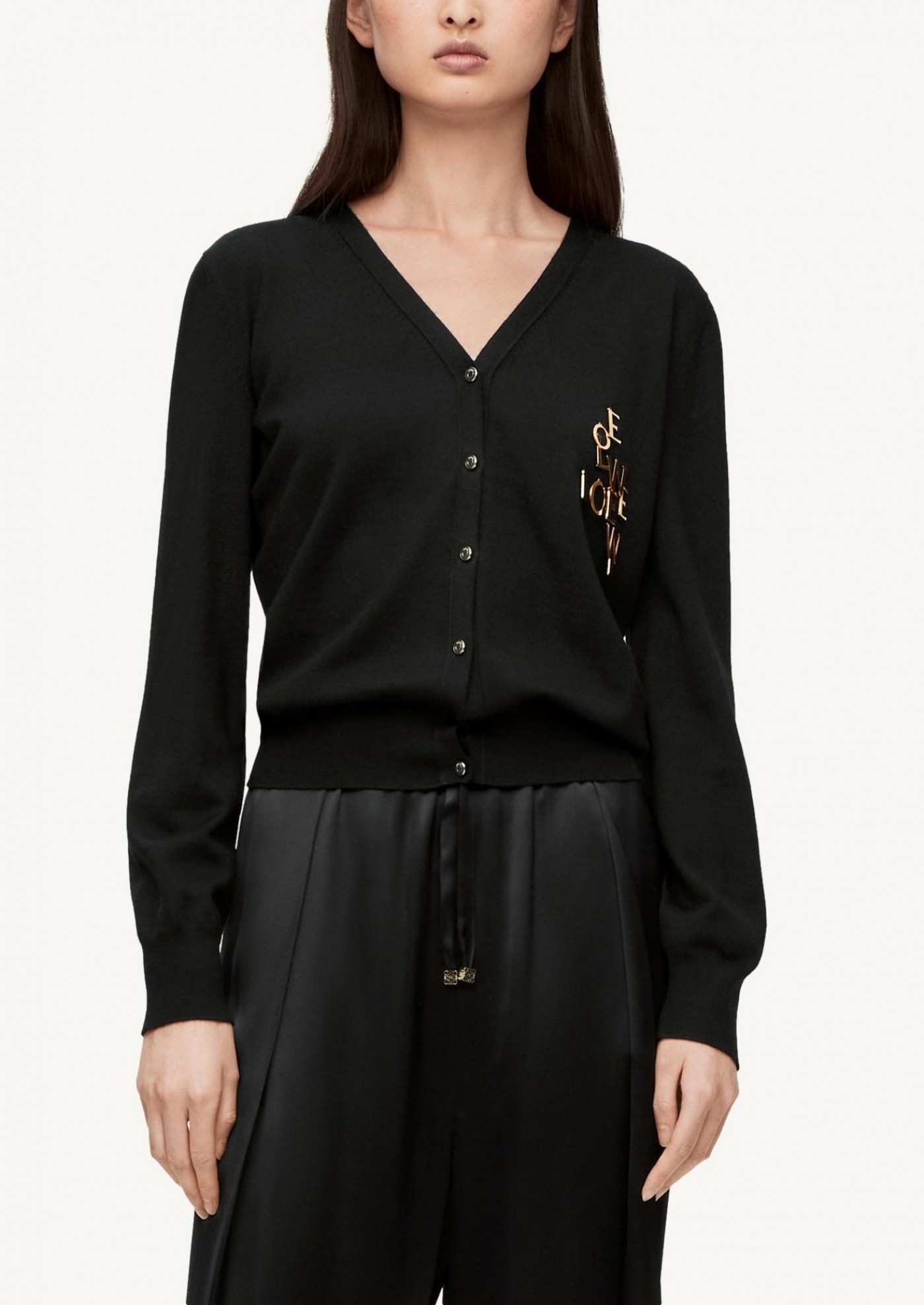 Cardigan à breloques en laine