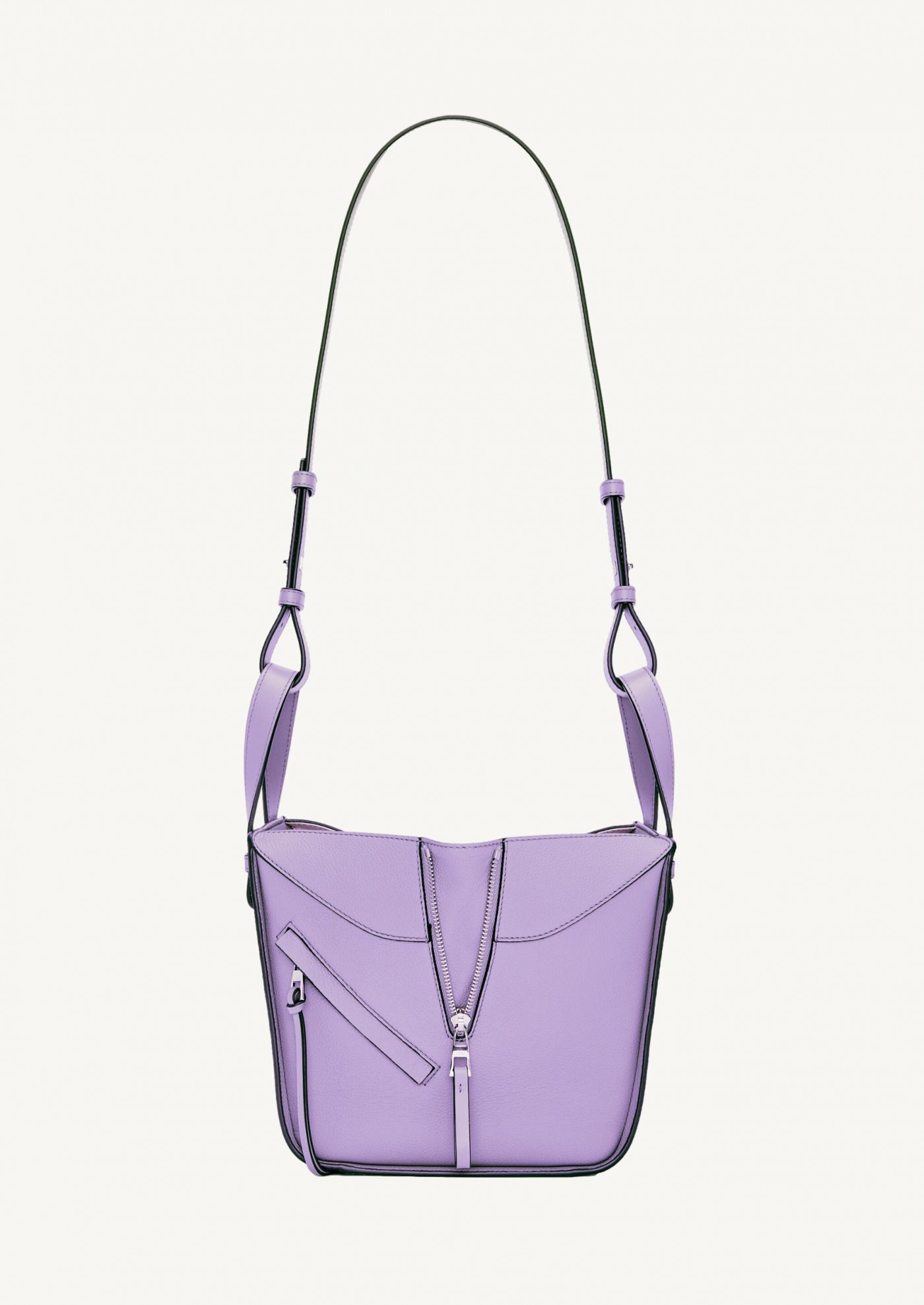 Compact Hammock bag in soft grained calfskin mauve