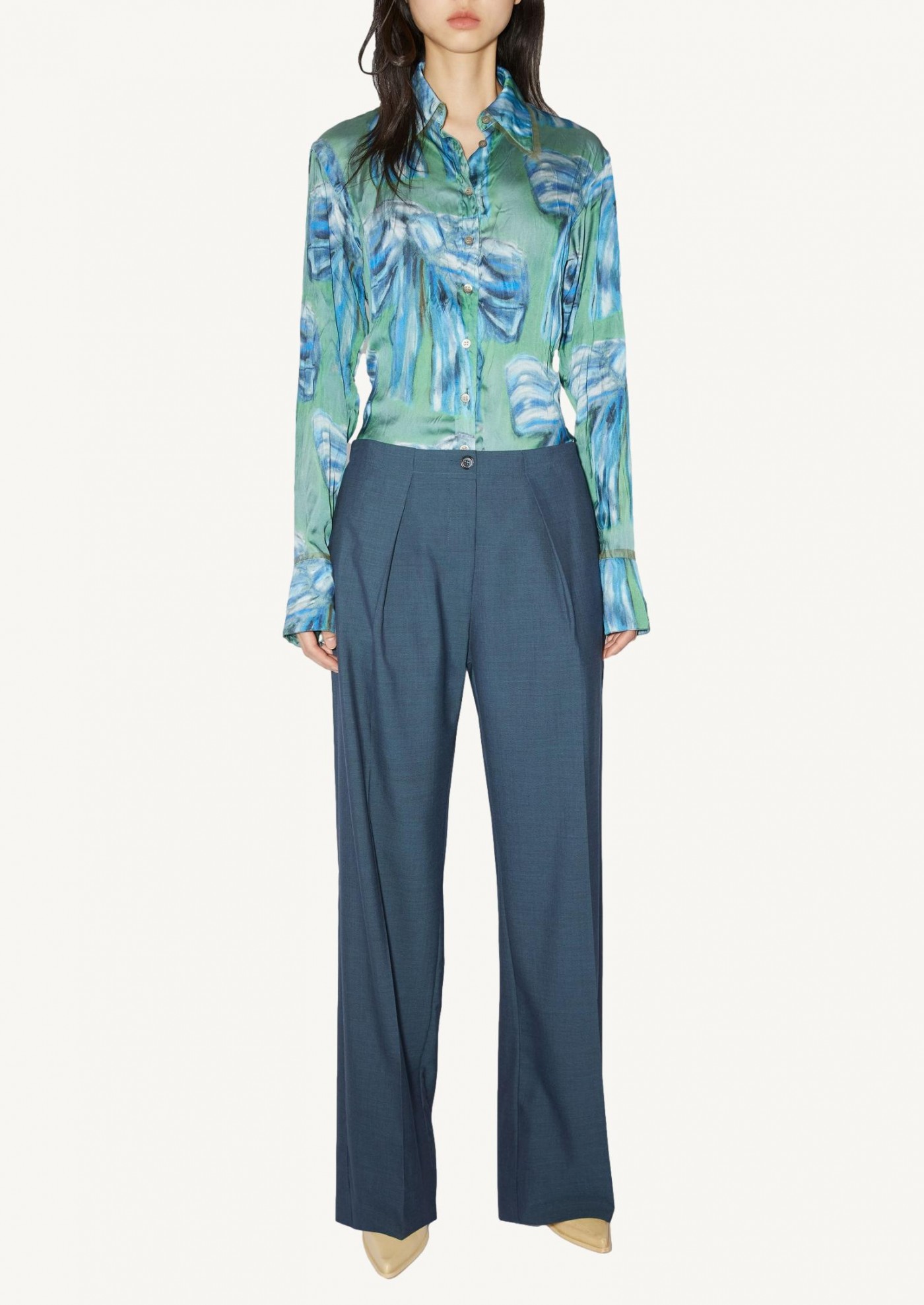 Tailored trousers blue
