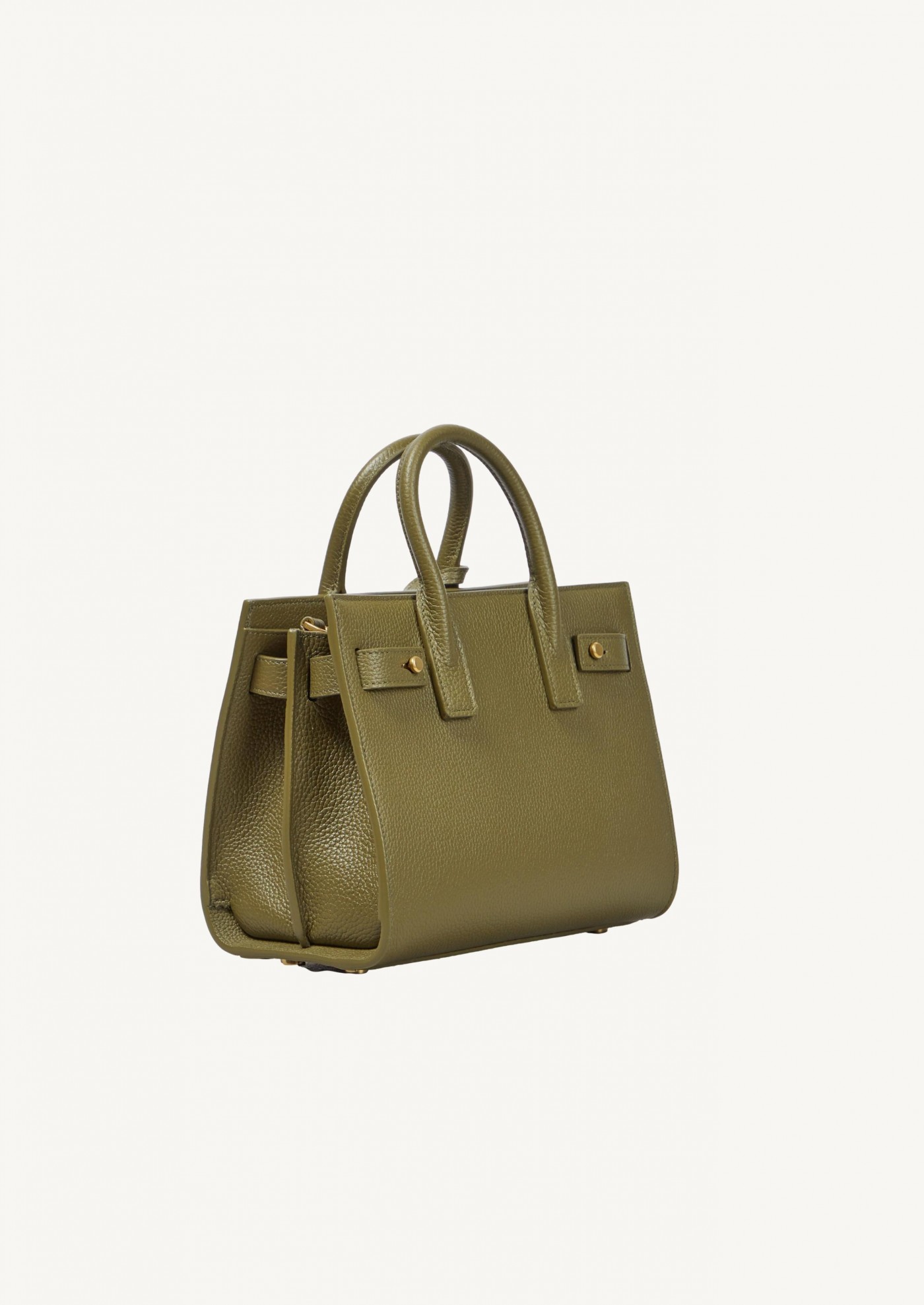 Day Bag Baby Small in khaki leather