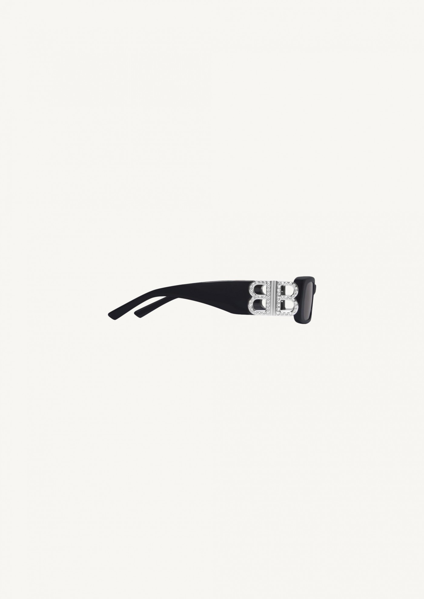 Dynasty rectangle sunglasses for women in black