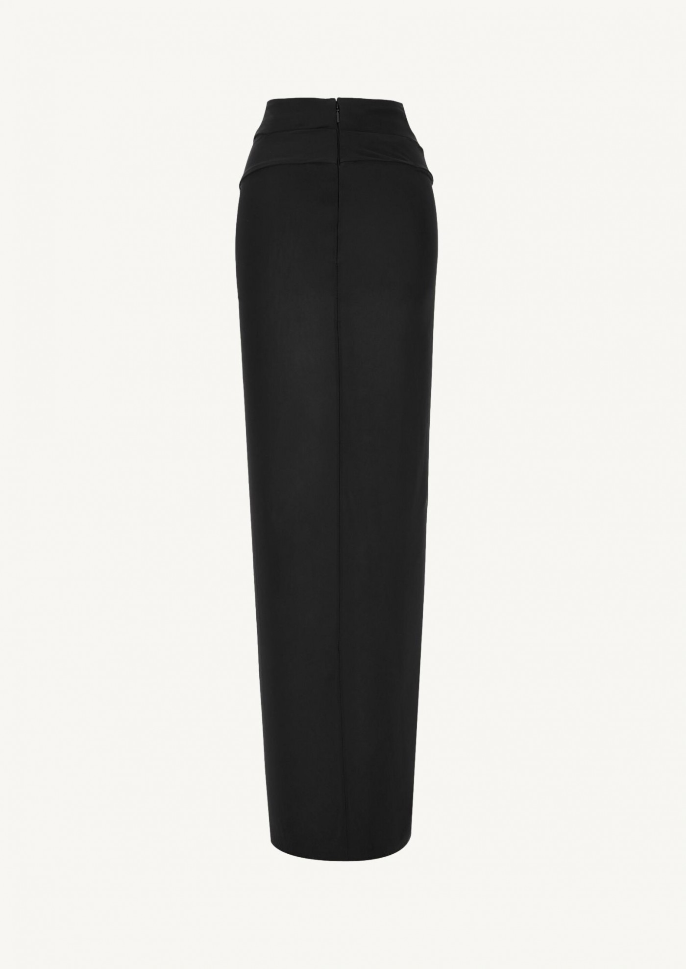 Long skirt in shiny jersey