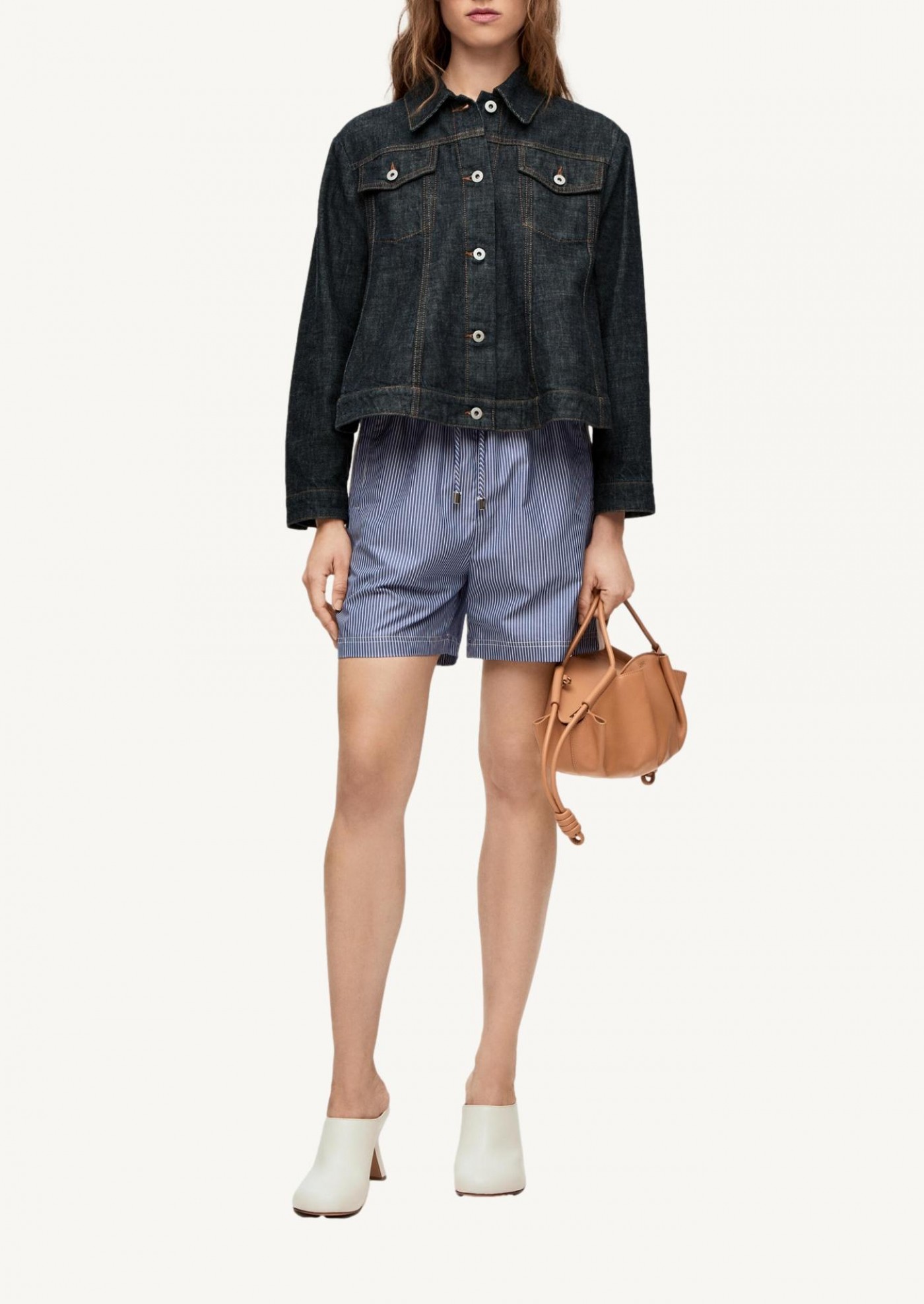 Trapeze jacket in denim Loewe Département Féminin