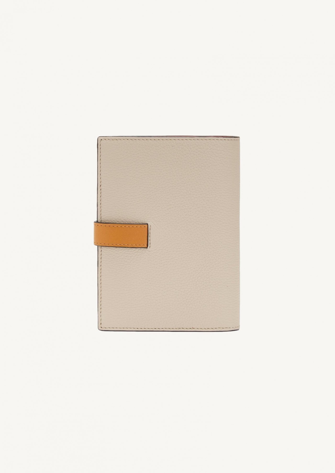 Portefeuille vertical moyen avoine clair et miel
