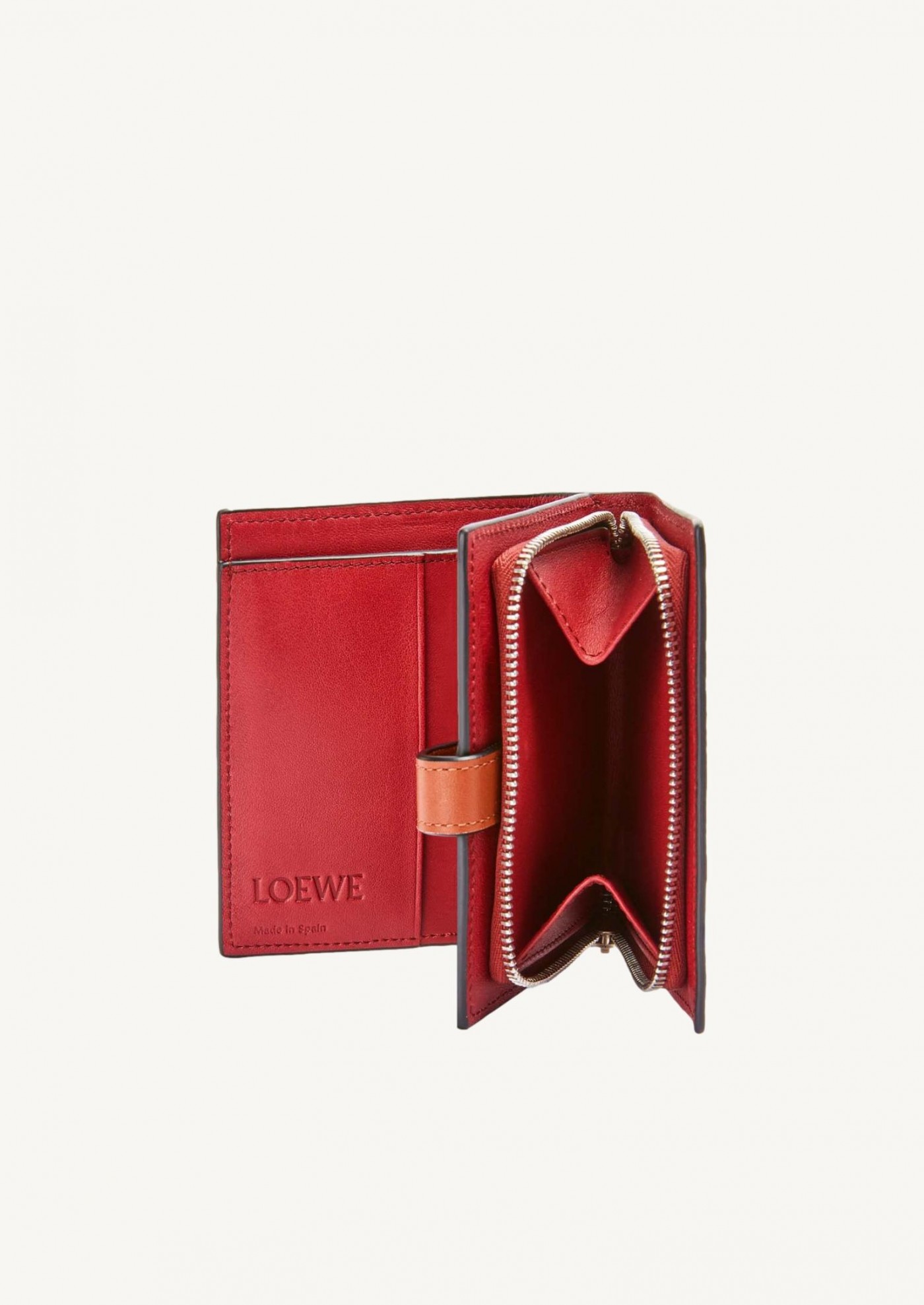 Loewe Ladies Soft Grained Calfskin Compact Zip Wallet