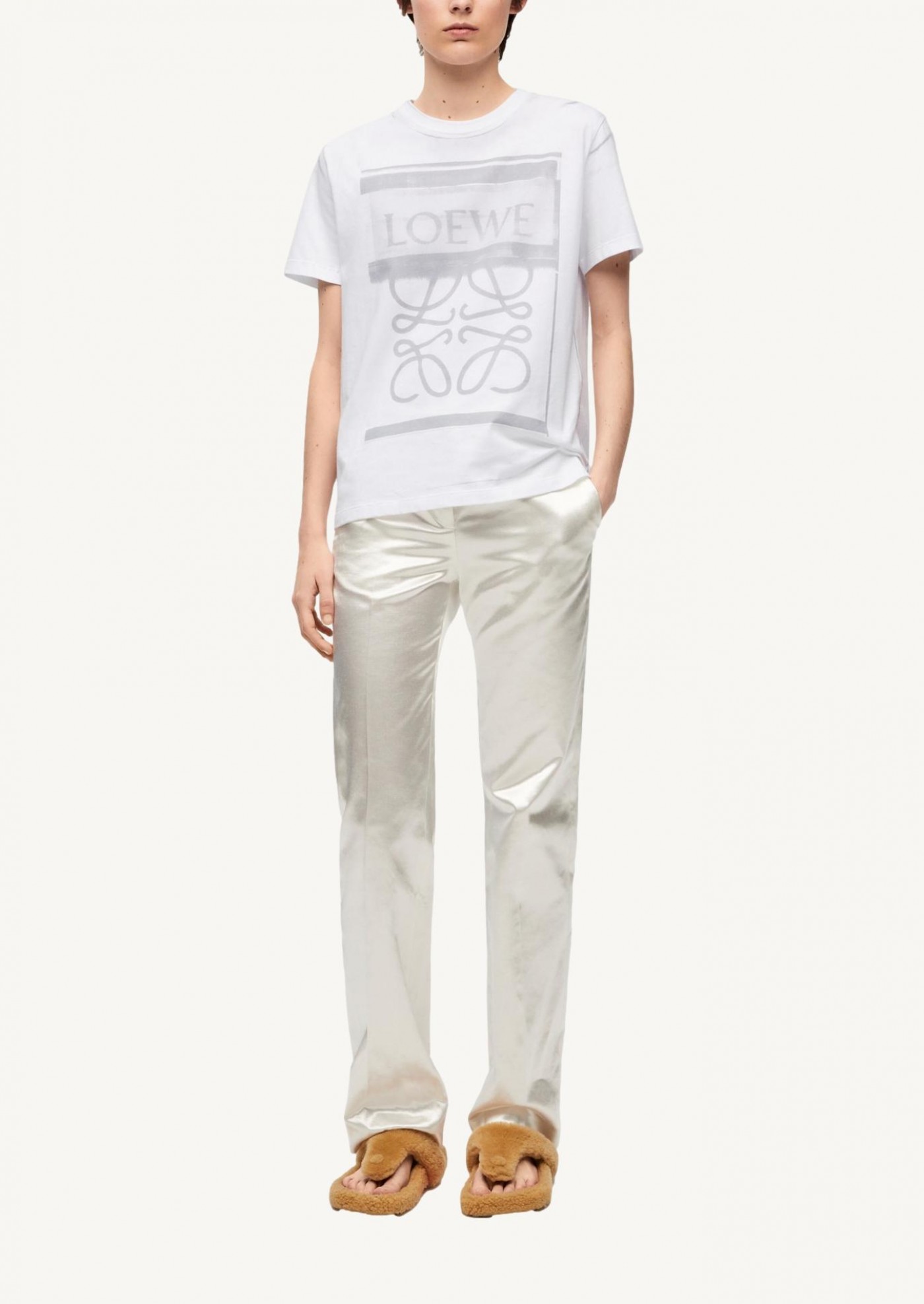 T-shirt coupe régulière en coton