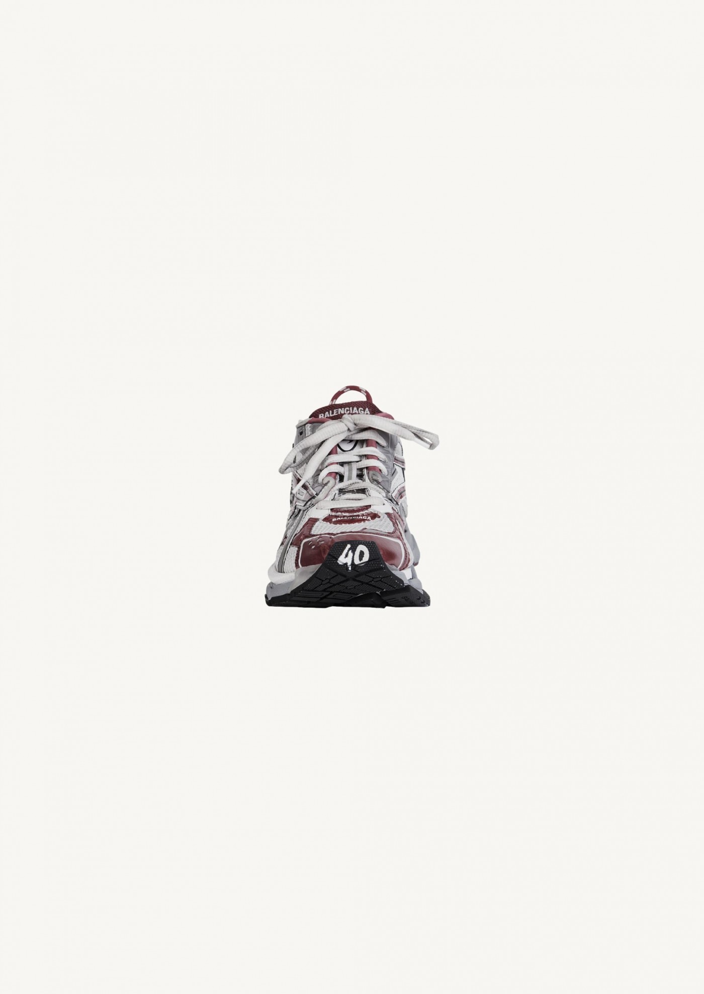Sneaker runner pour femme en bordeaux