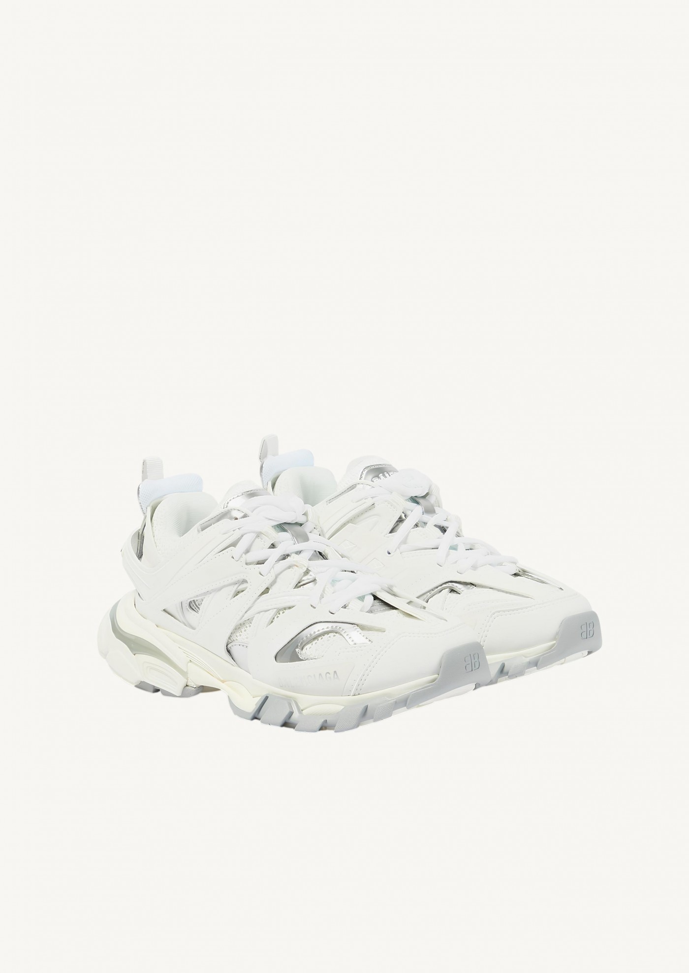 Sneaker Trac blanc et argenté