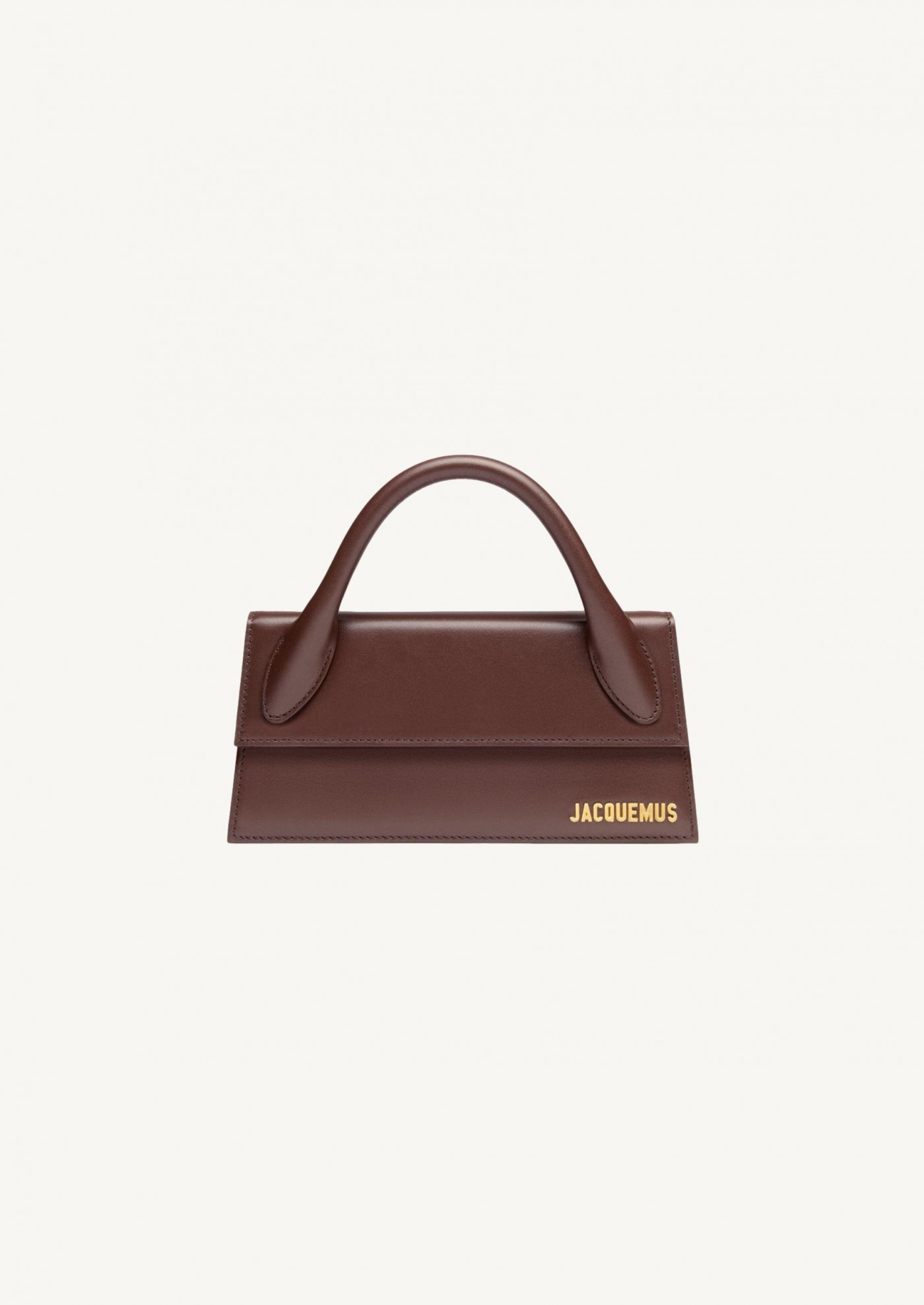 Luxury handbag - Mini Jacquemus bag in light brown leather