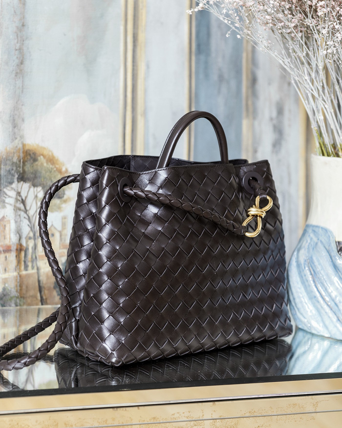 Sac andiamo moyen fondant Bottega Veneta Sac andiamo moyen fondant Bottega Veneta