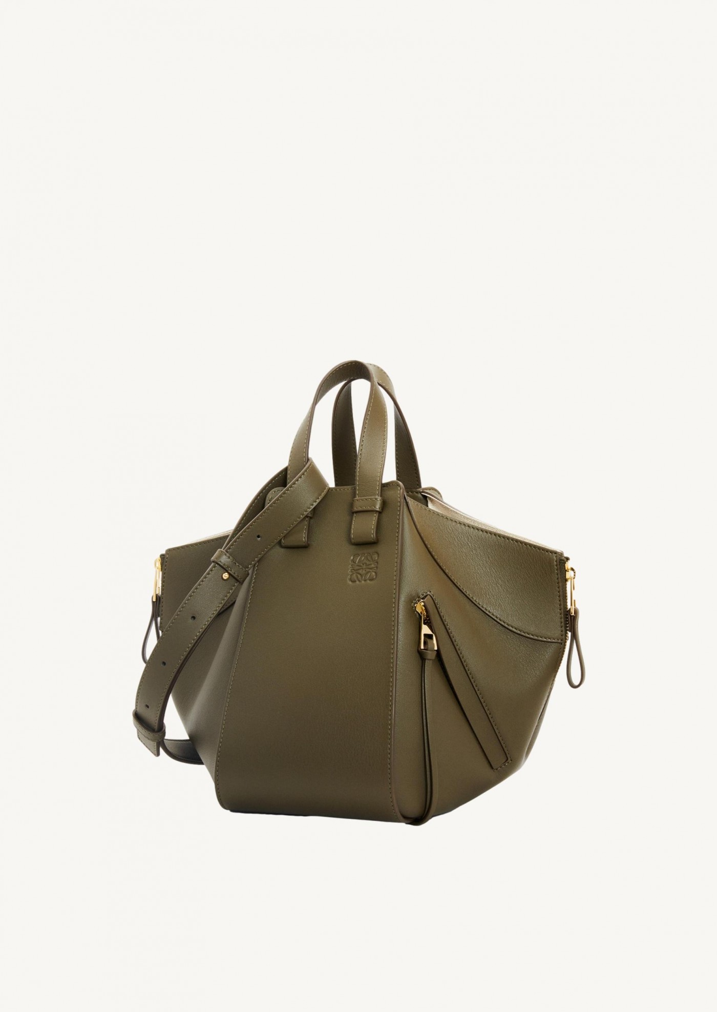 Small Hammock bag in classic calfskin kaki