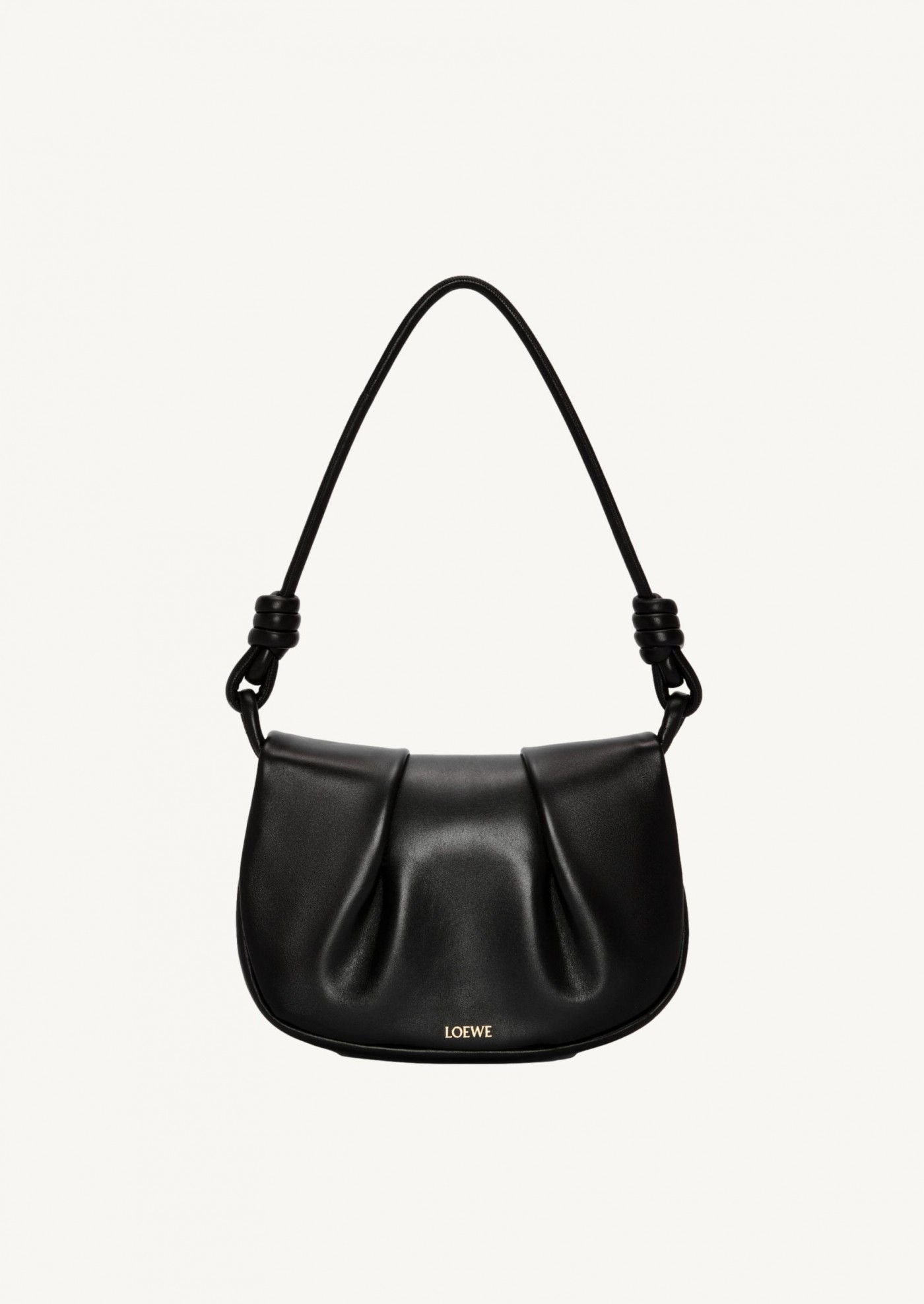 Paseo Chain Leather Tote Bag in Black - Loewe
