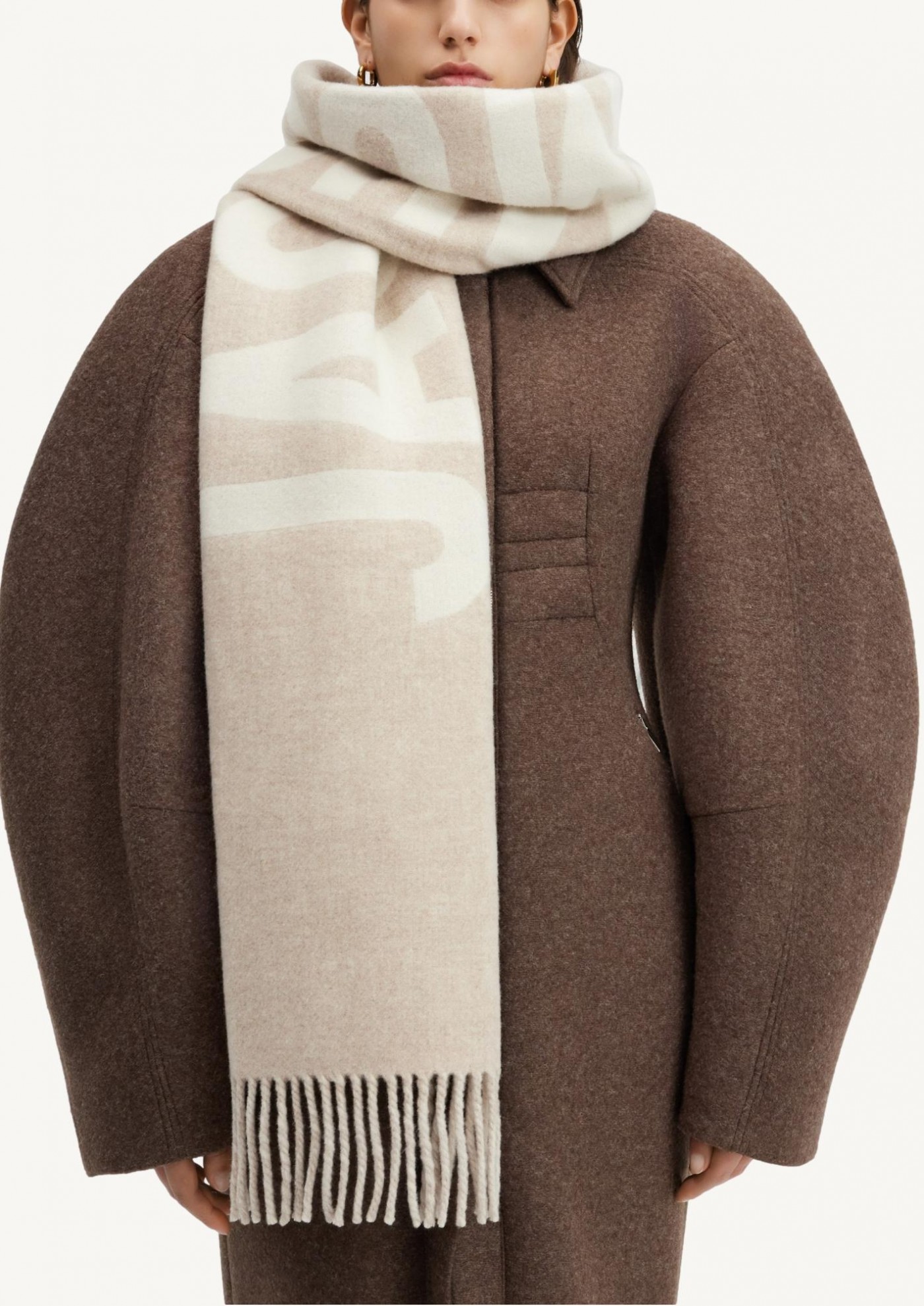 L'écharpe Jacquemus - Beige Multi