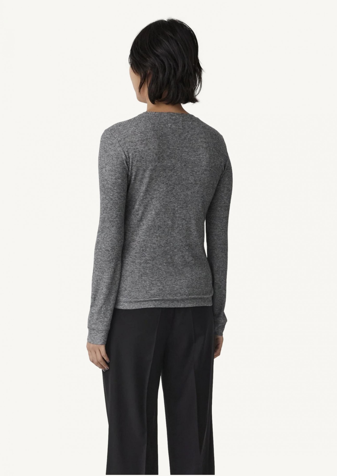 Ortigia Long Sleeve Tee — Grey Melange