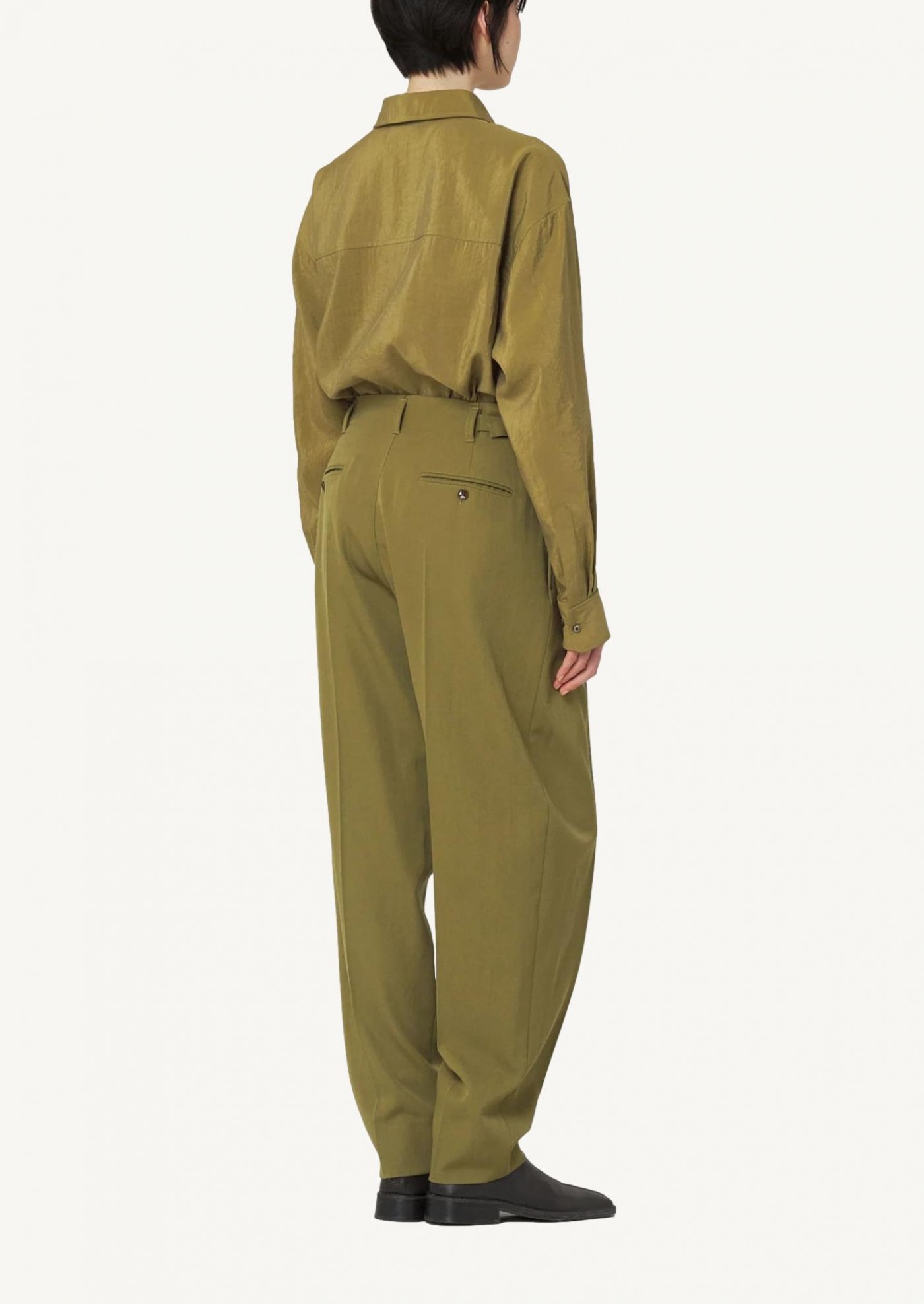 Pleated tapered pants - Pistachio - Lemaire