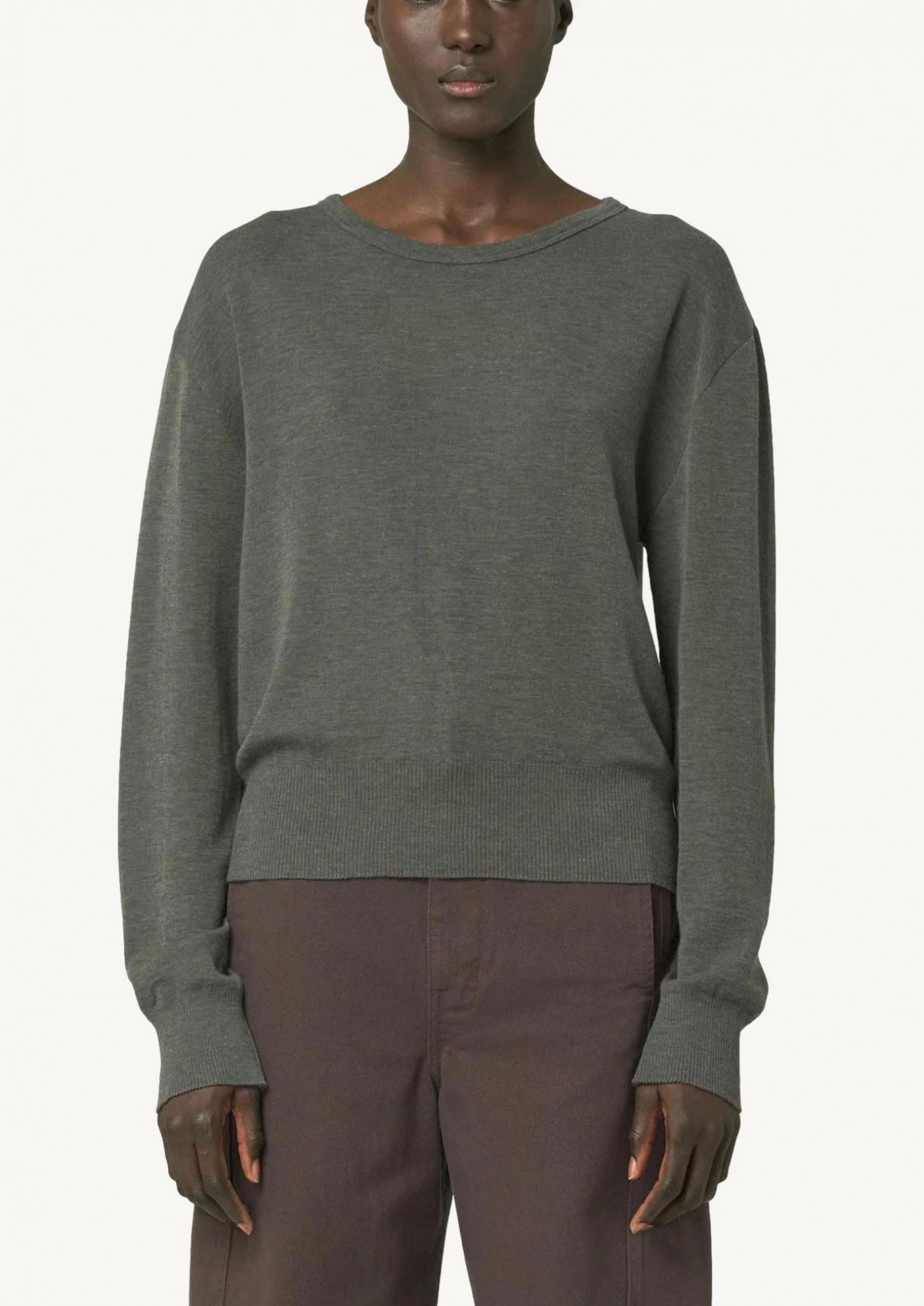 Pull sans couture - Dusty Olive