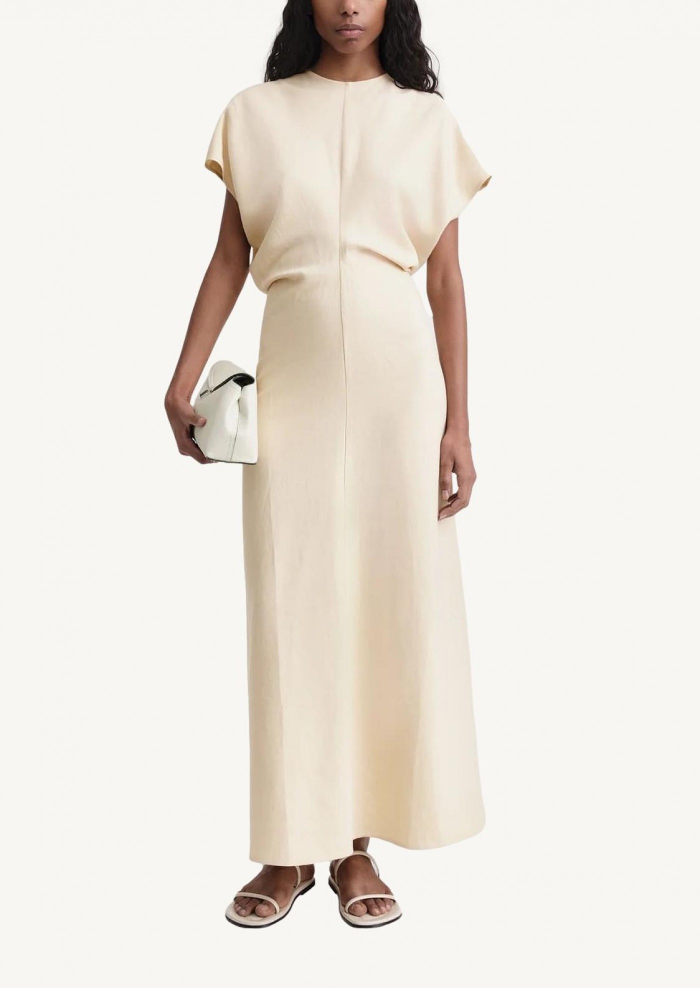 Slouch waist dress bleached sand