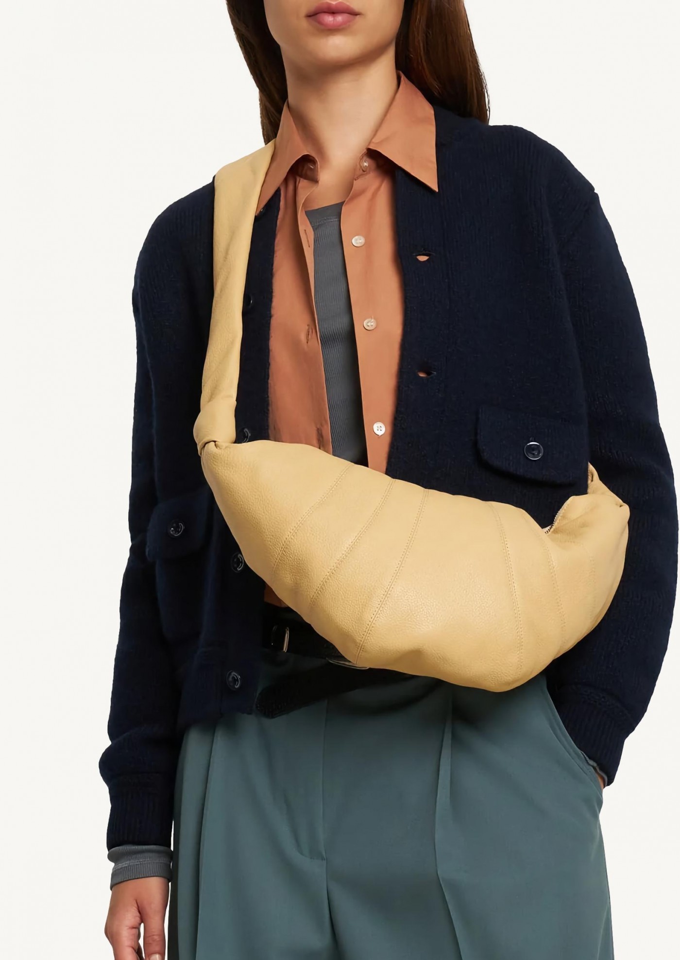 Sac Croissant petit - Beige Seashell