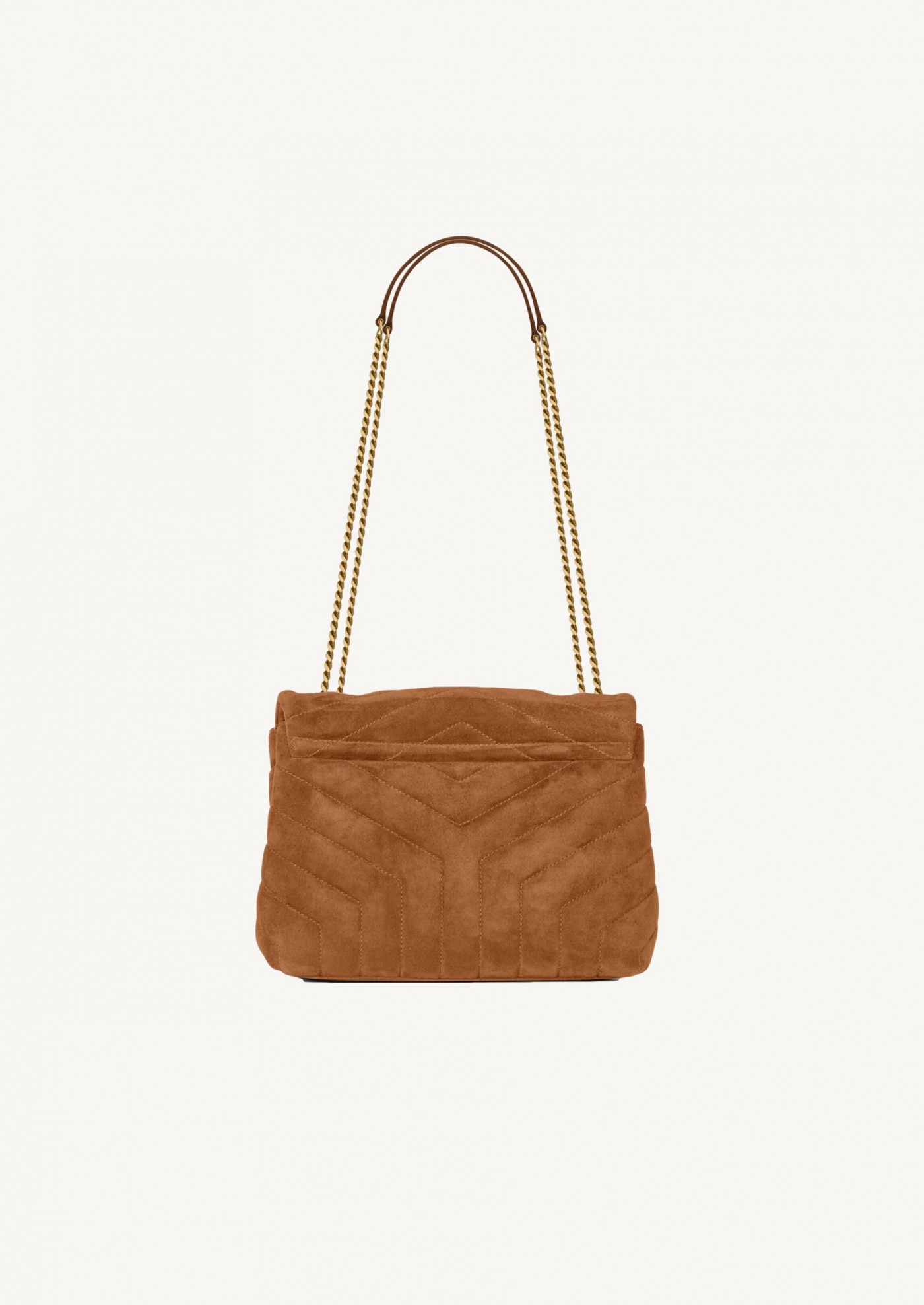 Loulou small camel in suede