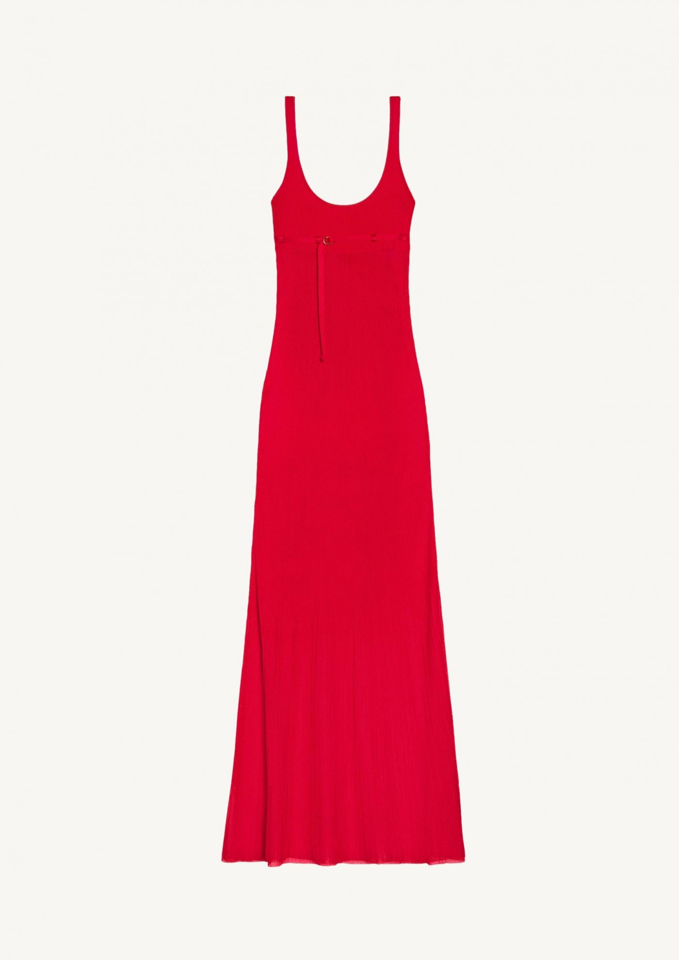 【ALAIA直営店】ROBE LONGUE EN MAILLE RESILLE ALAÏA ROBE LONGUE EN MAILLE VICHY ROSE | ALAÏA FR