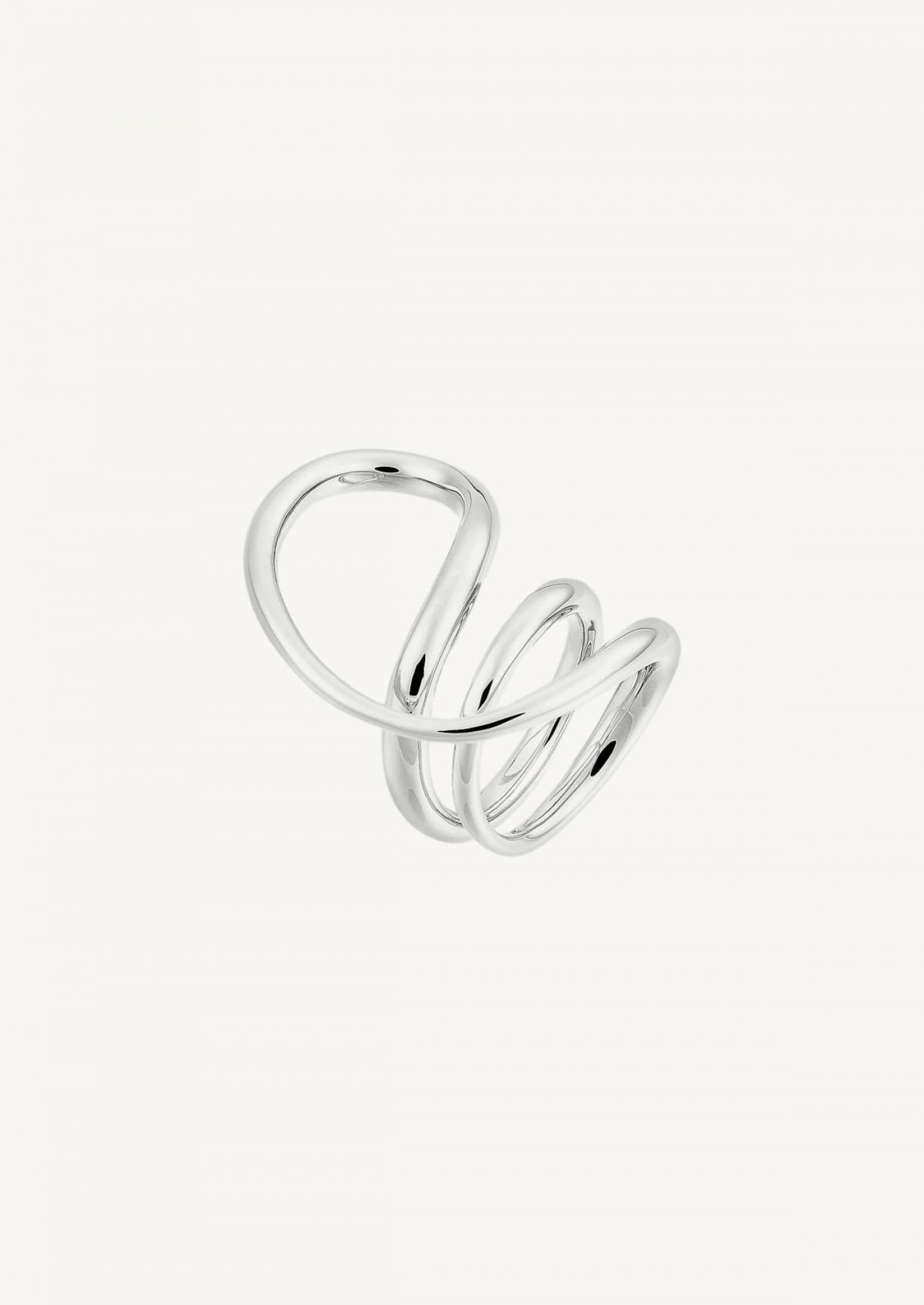 Iconic Round Trip ring in silver