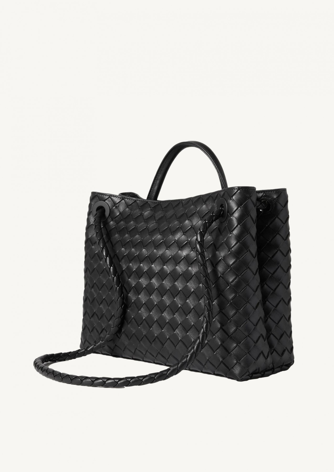 Sac à main en cuir Andiamo Medium - Noir