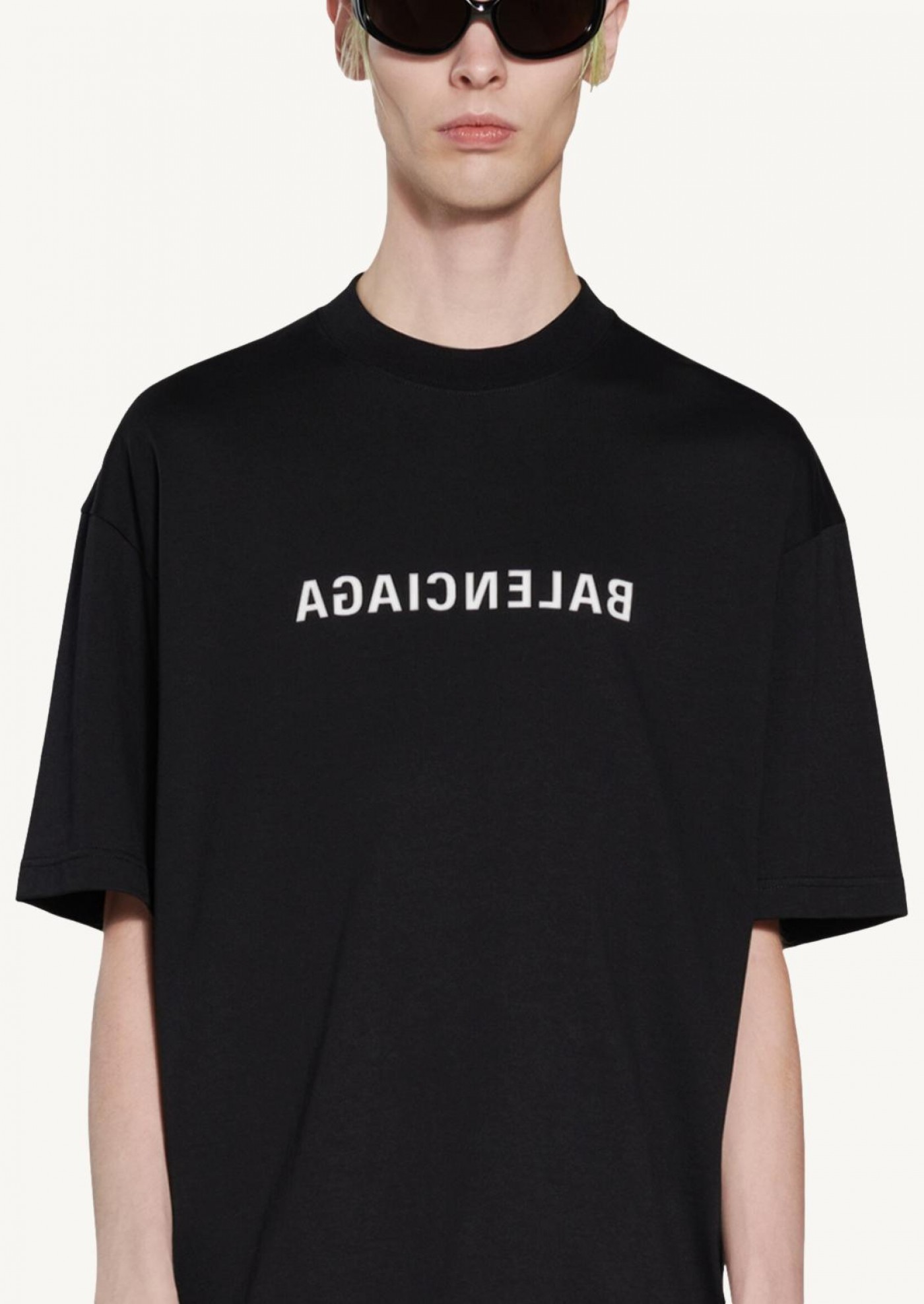 T-shirt Mirror Balenciaga en noir