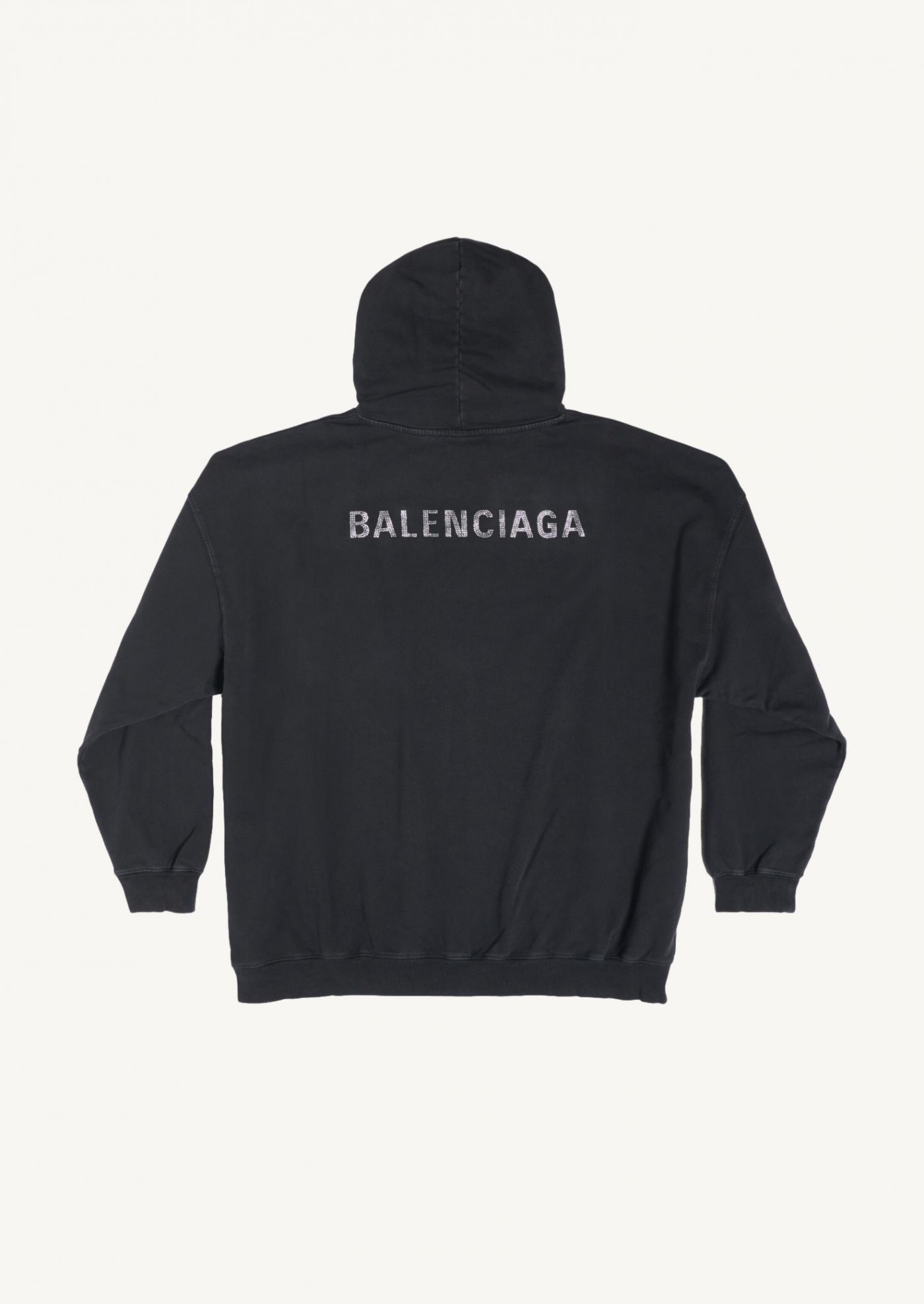 Hoodie Balenciaga Back fit large en noir