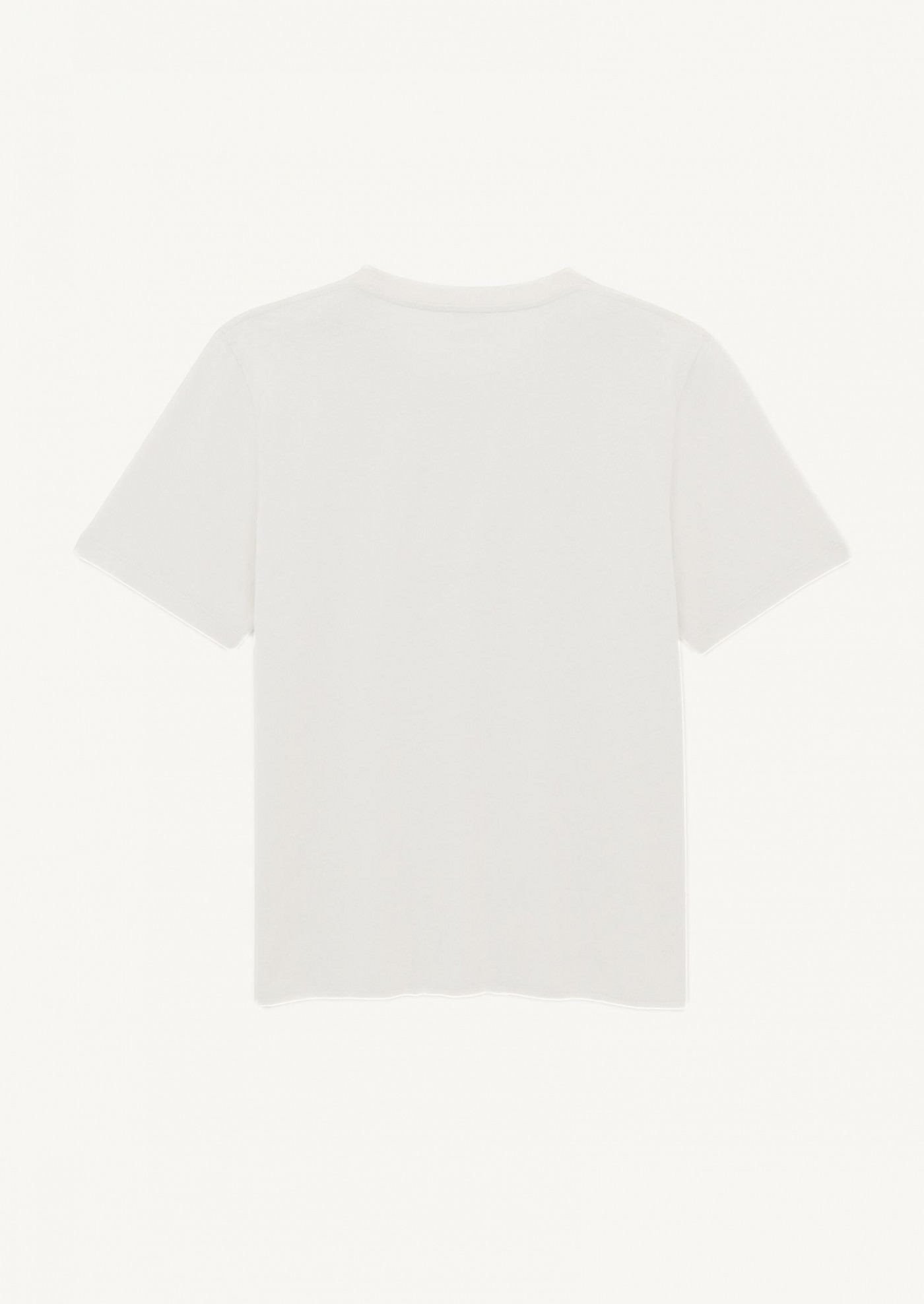 Saint Laurent ecru embroidered t-shirt