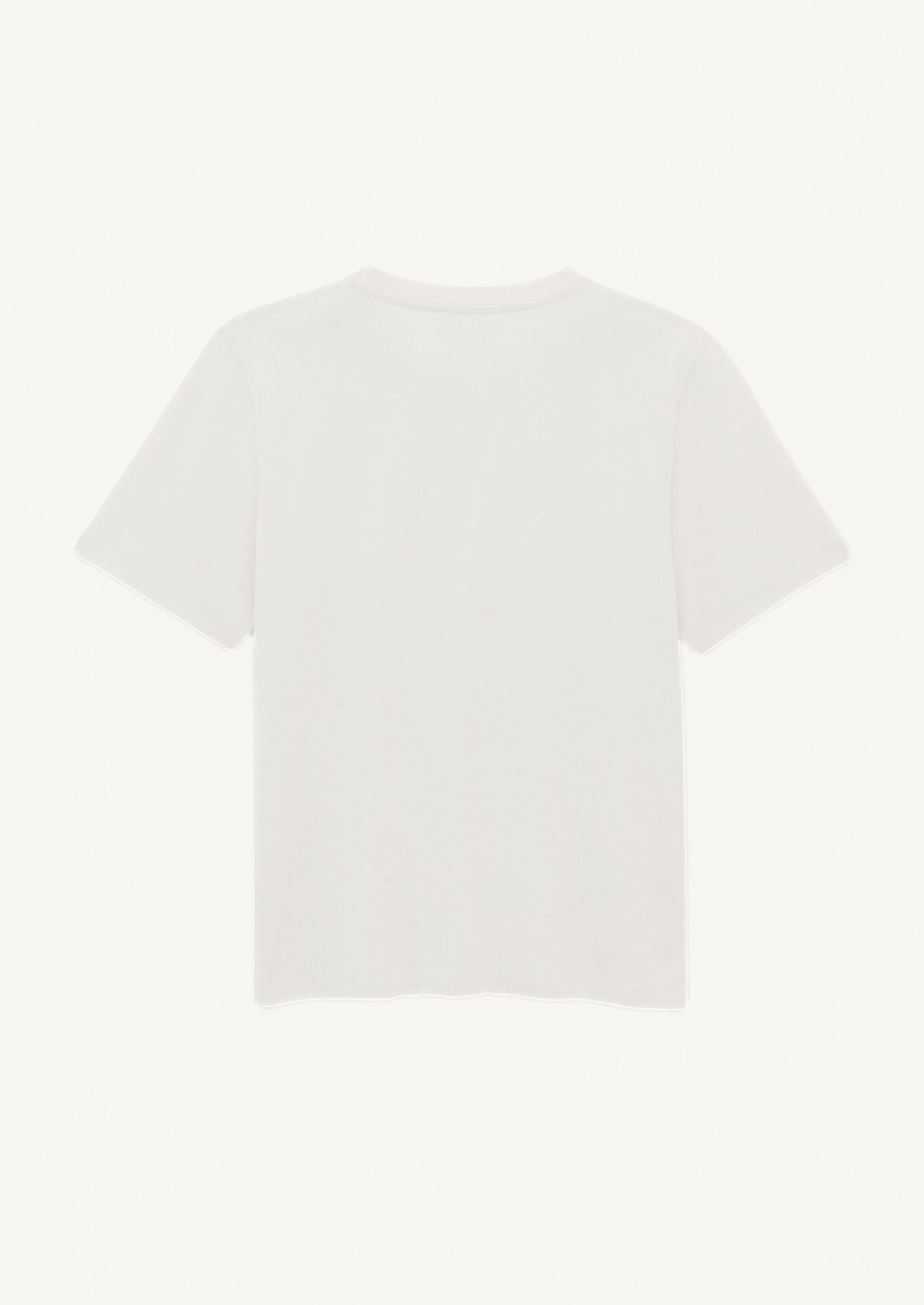 T-shirt brodé Saint Laurent ecru