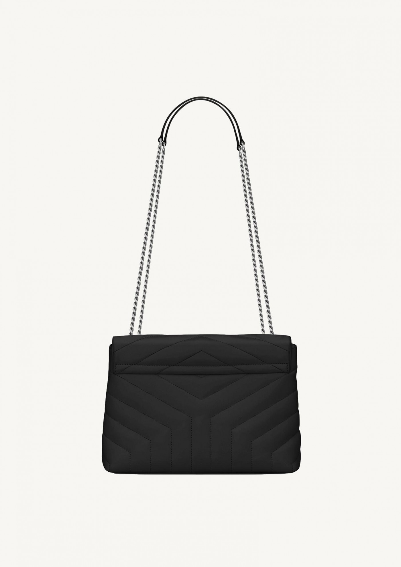 Loulou small in quilted leather black