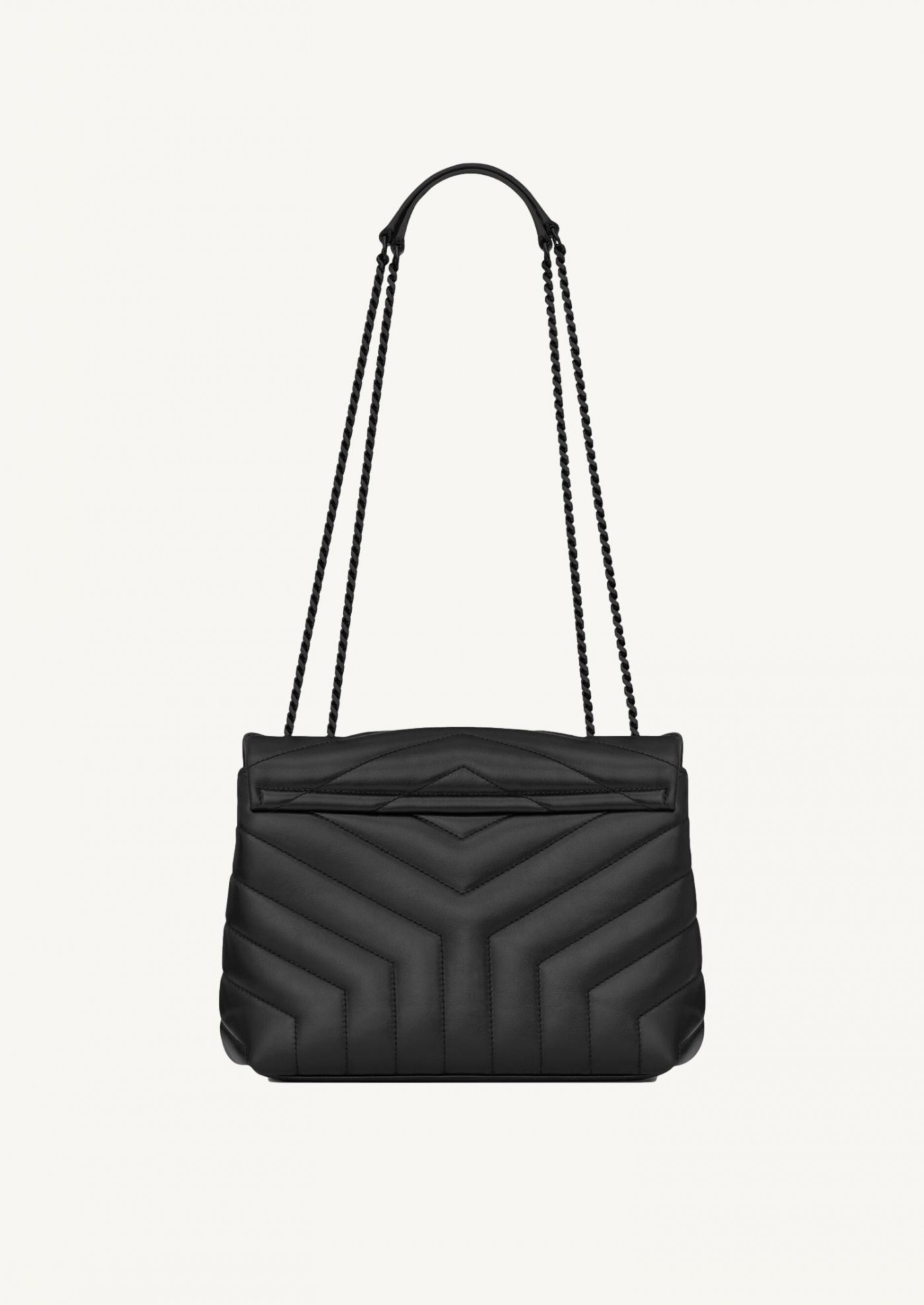 Loulou small in quilted leather all black