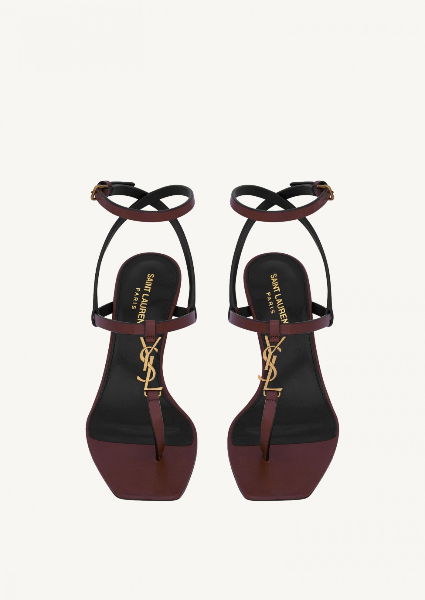 Cassandra sandals in smooth leather