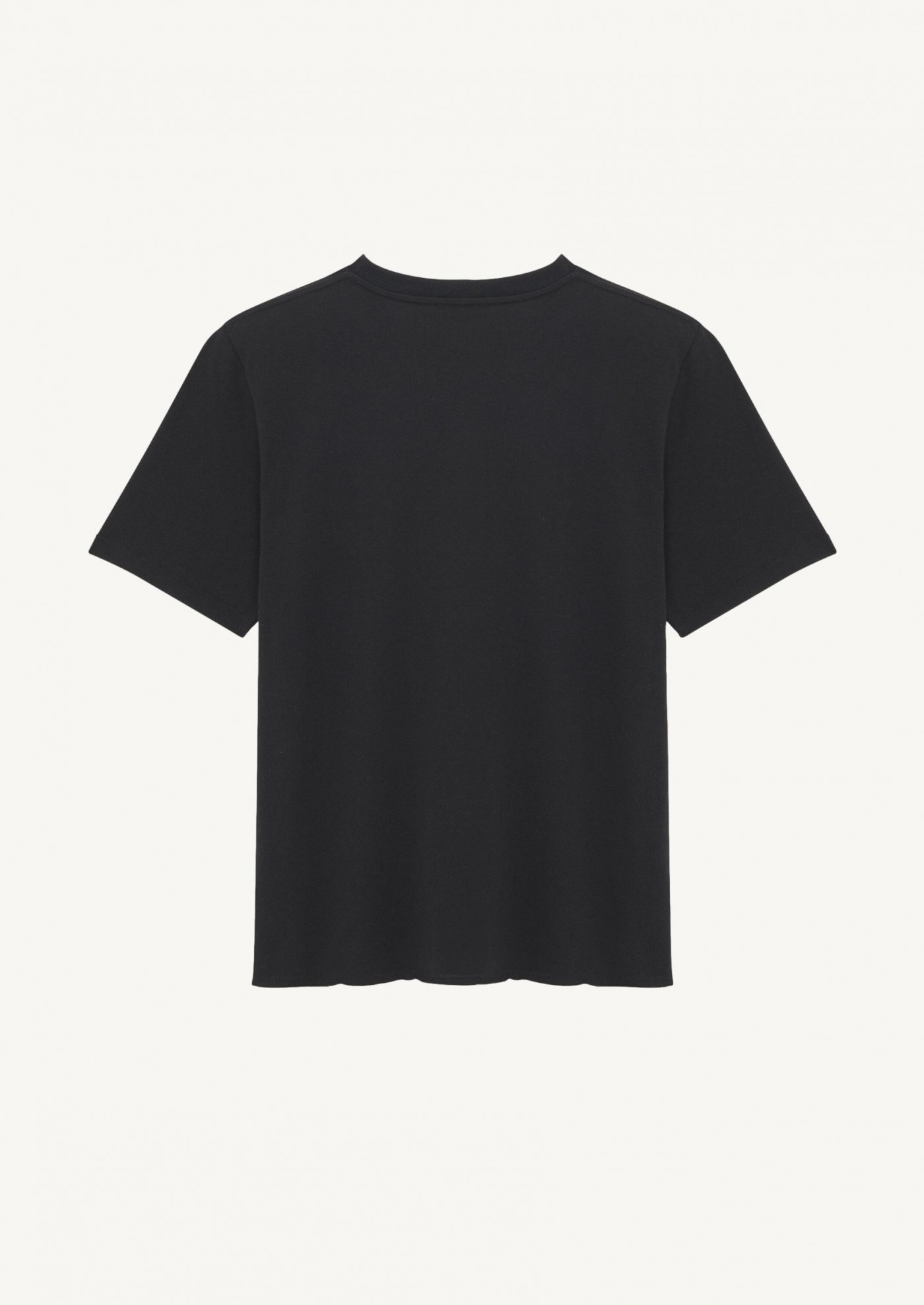 T-shirt brodé manches courtes noir GUY