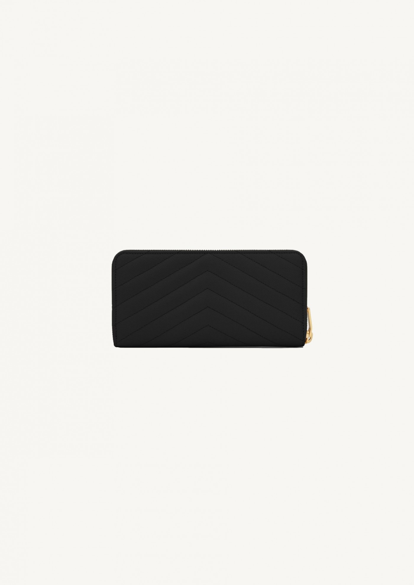 Cassandre quilted large zipped wallet in powder grain embossed leather