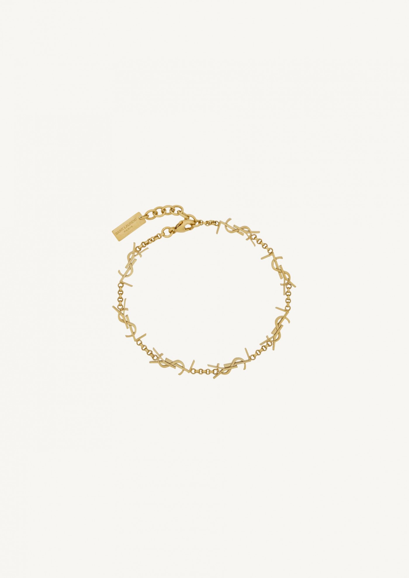 Yves Saint Laurent Bracelet with Charms - Gold - Adjustable - New Golden  Metal ref.964023 - Joli Closet