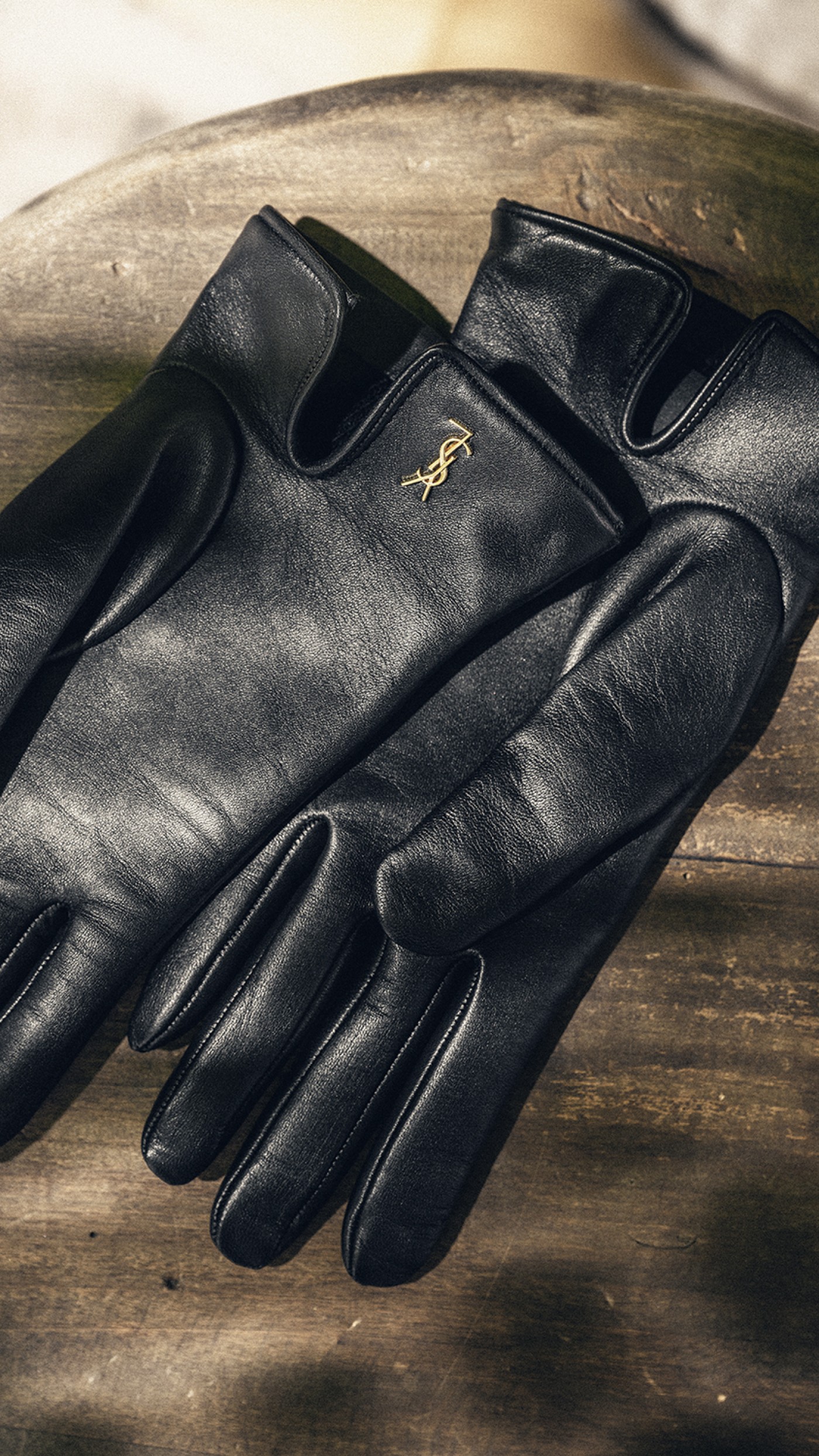 Lamb leather cassander short gloves