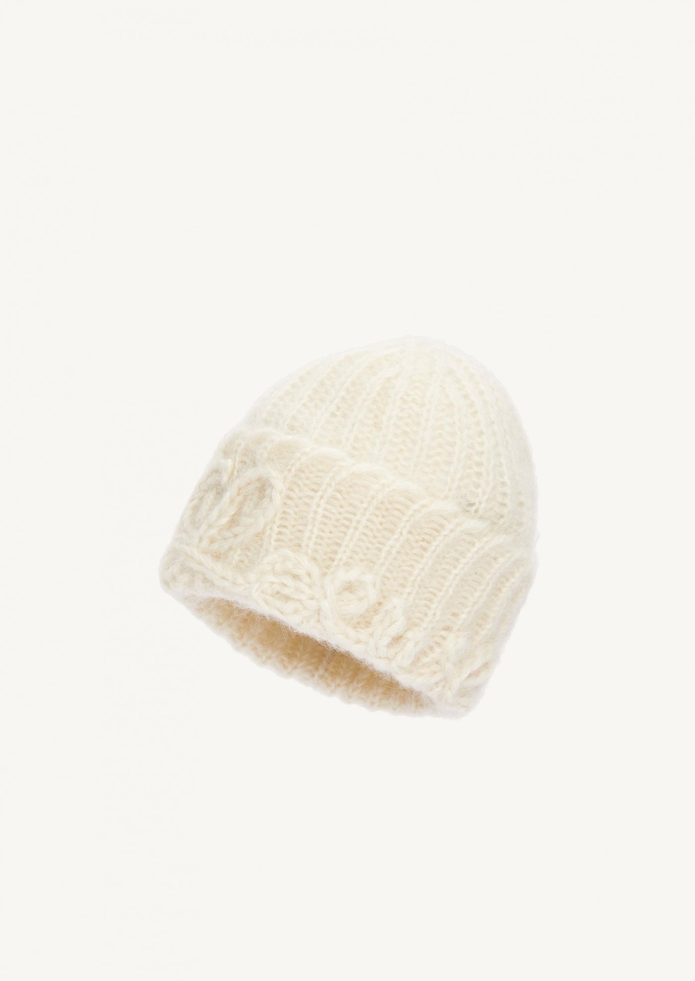 Loewe beanie in white mohair blend